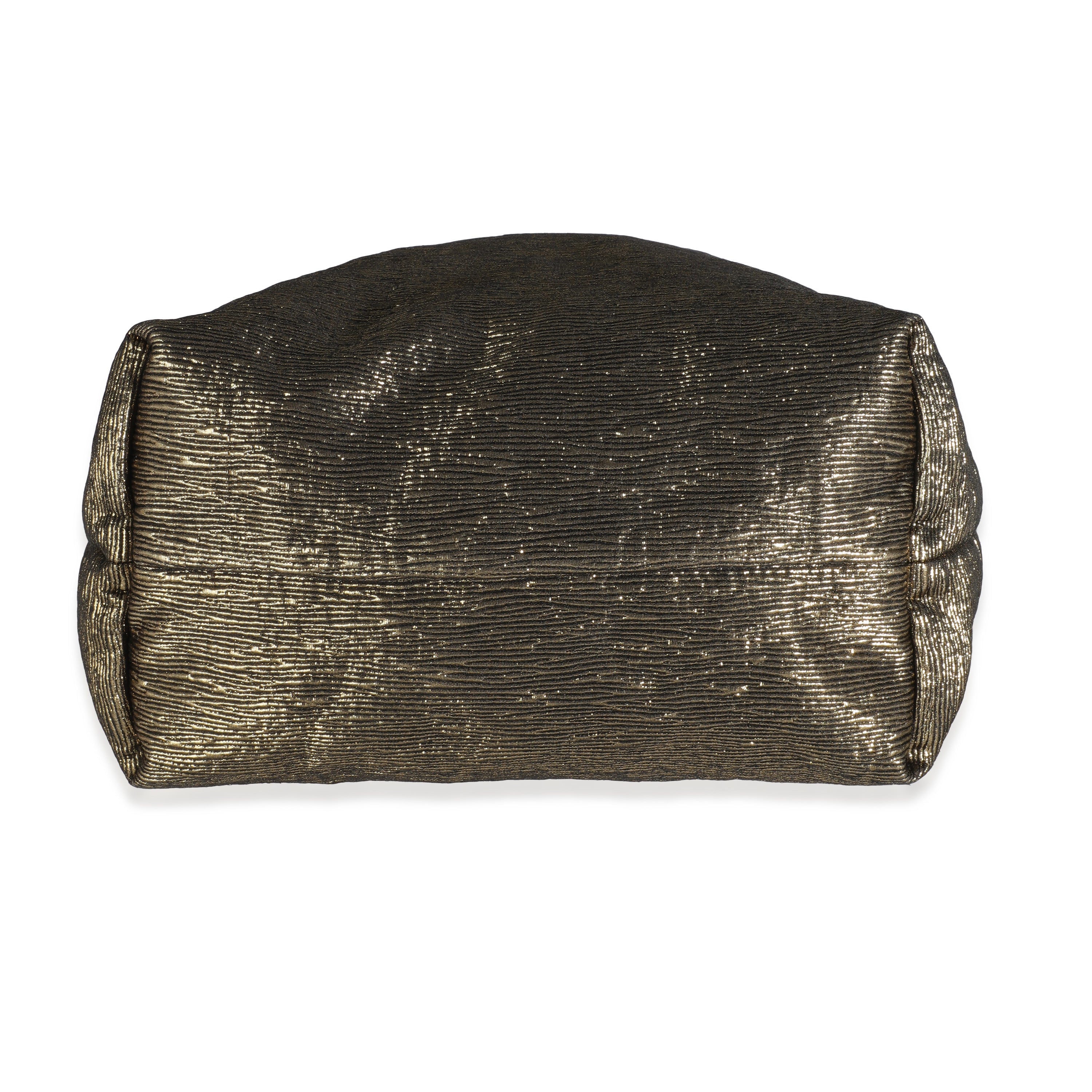 Louis Vuitton Gold Metallic Jacquard Double Jeu Tote