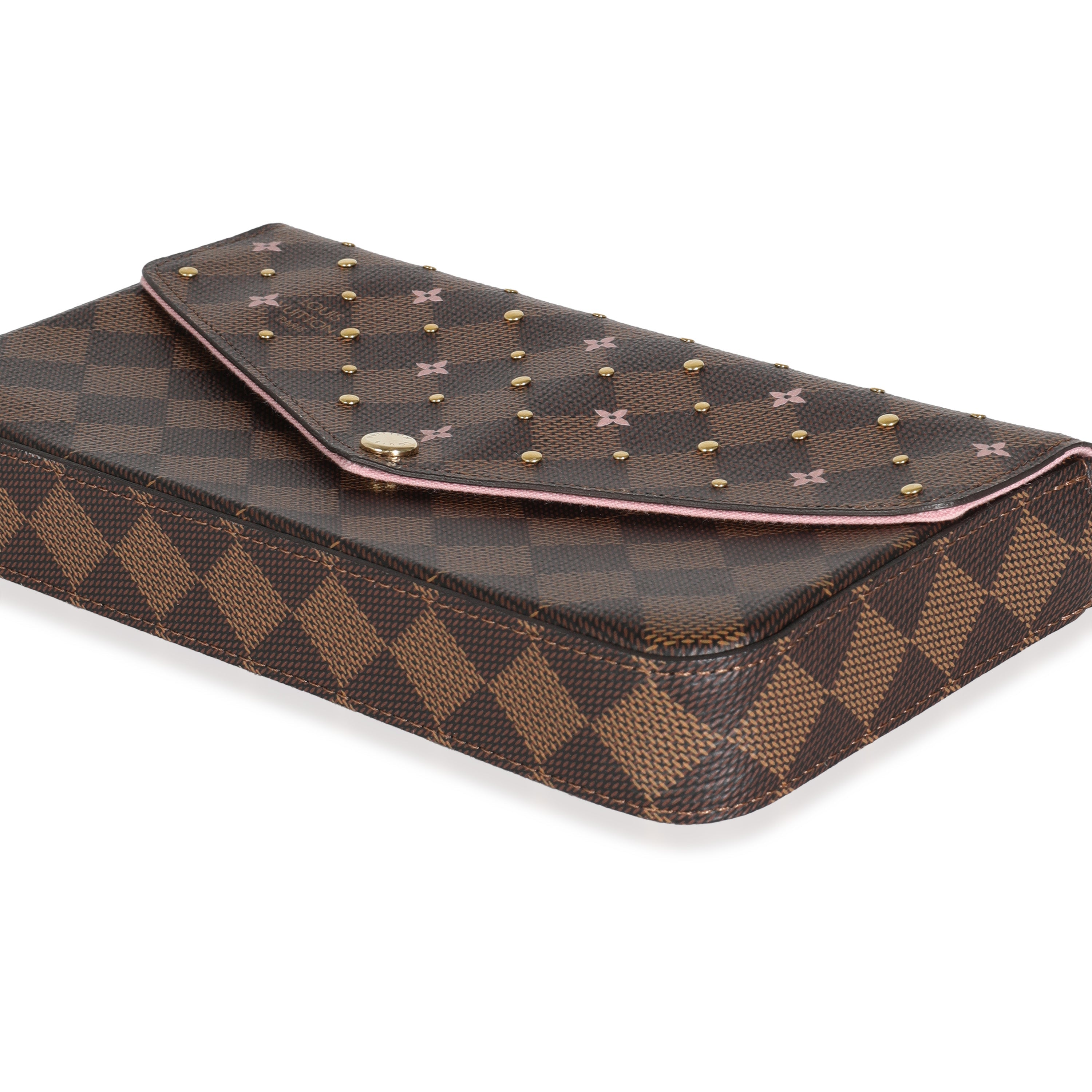 Louis Vuitton Damier Ebene Canvas Studded Felicie Pochette
