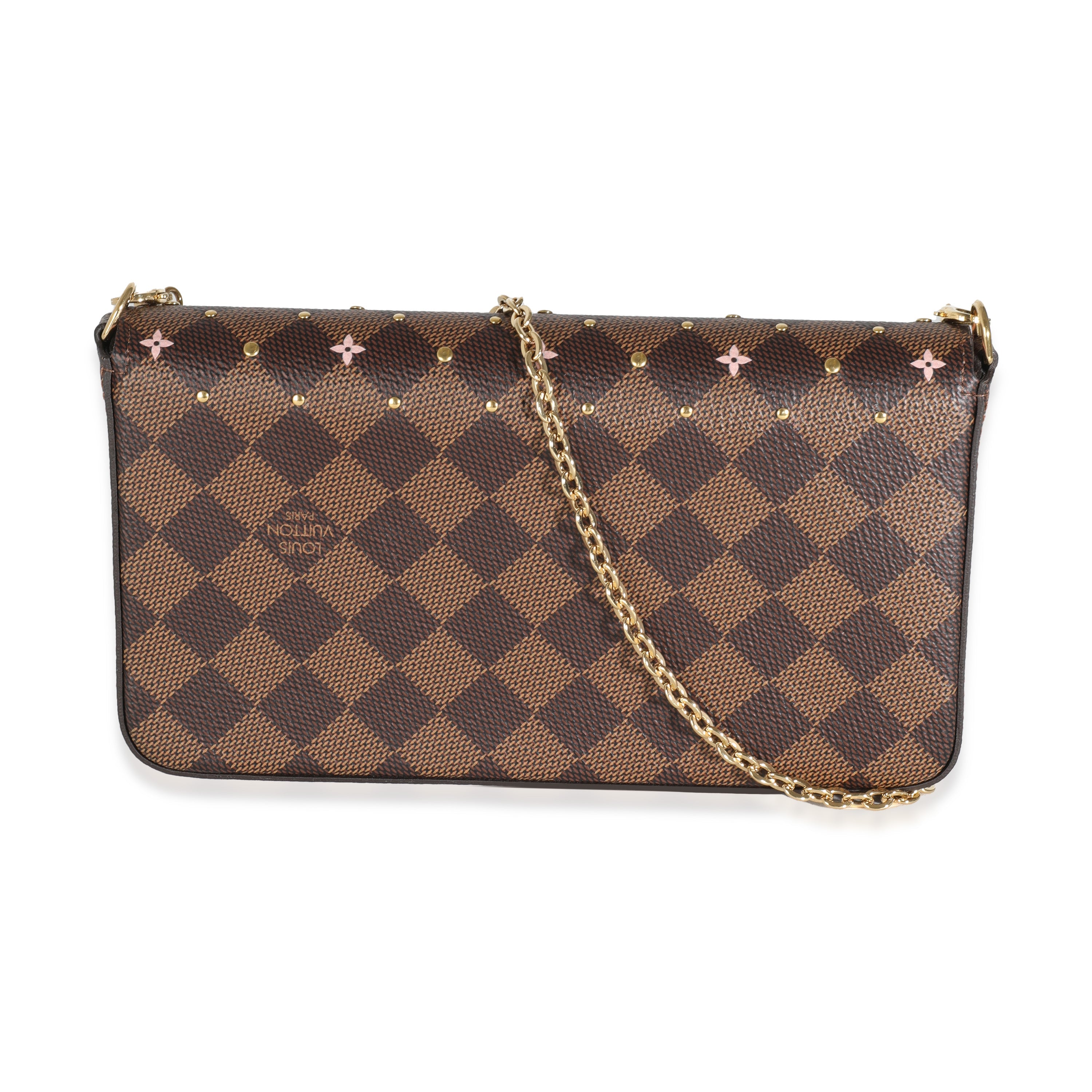 Louis Vuitton Damier Ebene Canvas Studded Felicie Pochette
