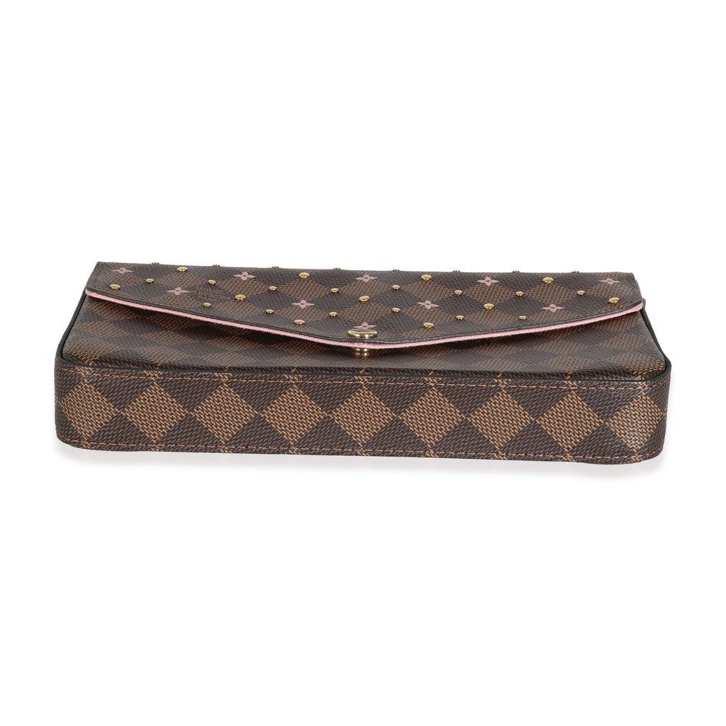 Louis Vuitton Damier Ebene Canvas Studded Felicie Pochette