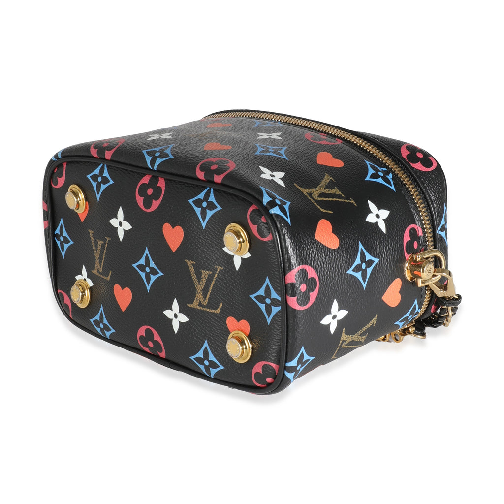 Louis Vuitton Black Multicolor Canvas Game On Vanity PM