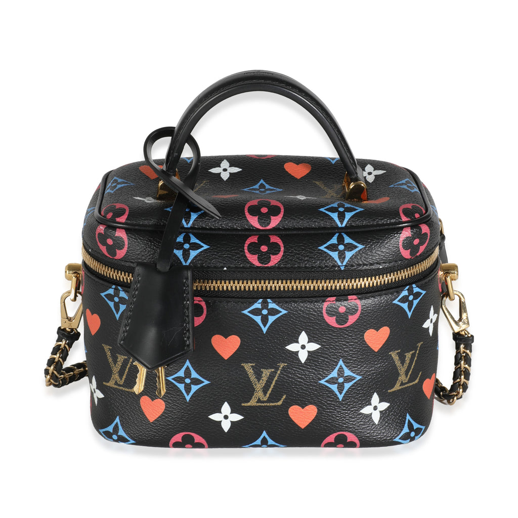Louis Vuitton Black Multicolor Canvas Game On Vanity PM