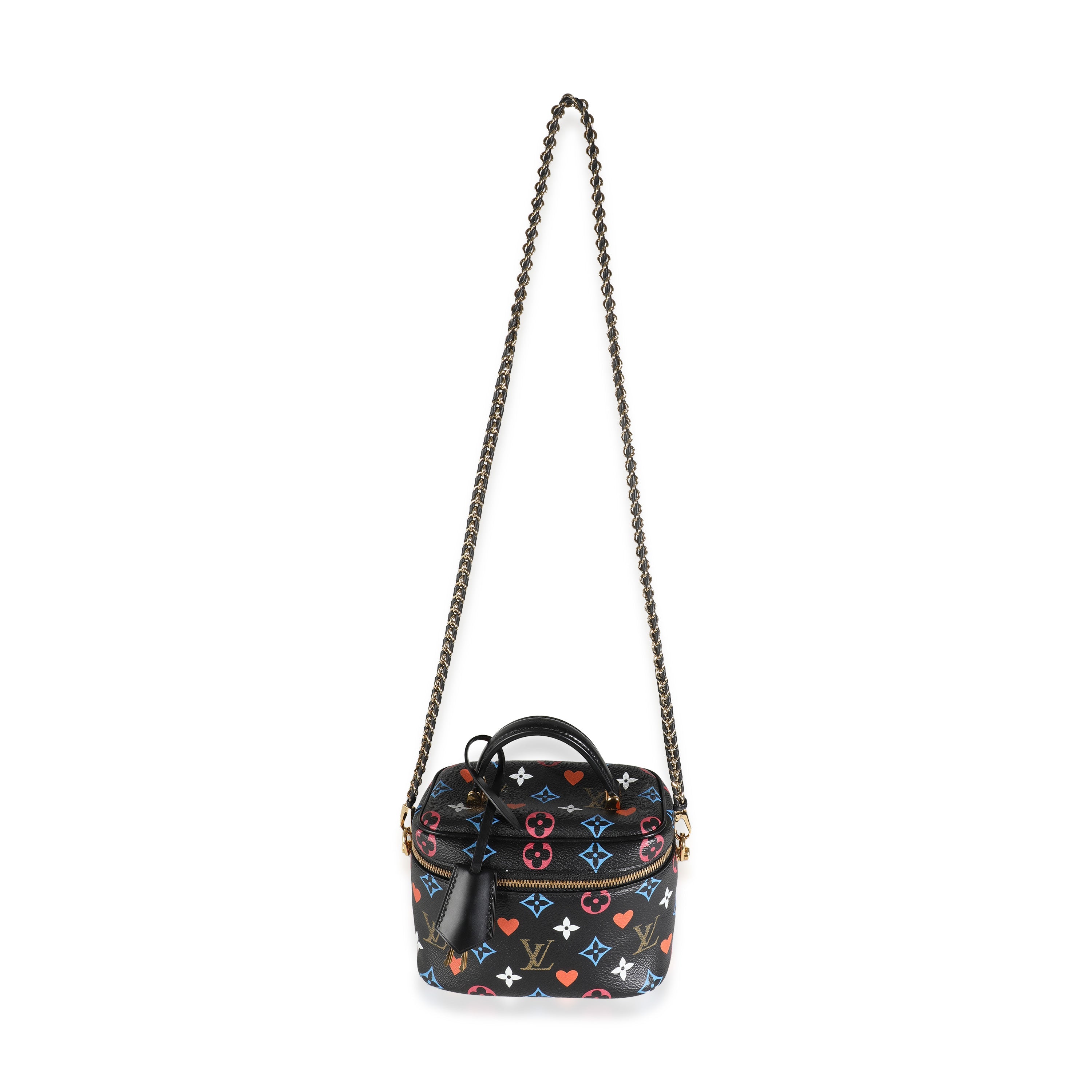 Louis Vuitton Black Multicolor Canvas Game On Vanity PM