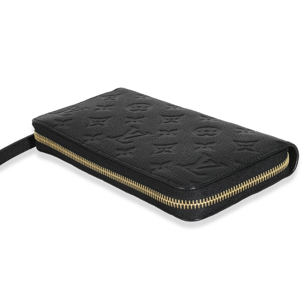 Louis Vuitton Black Empreinte Zippy Wallet