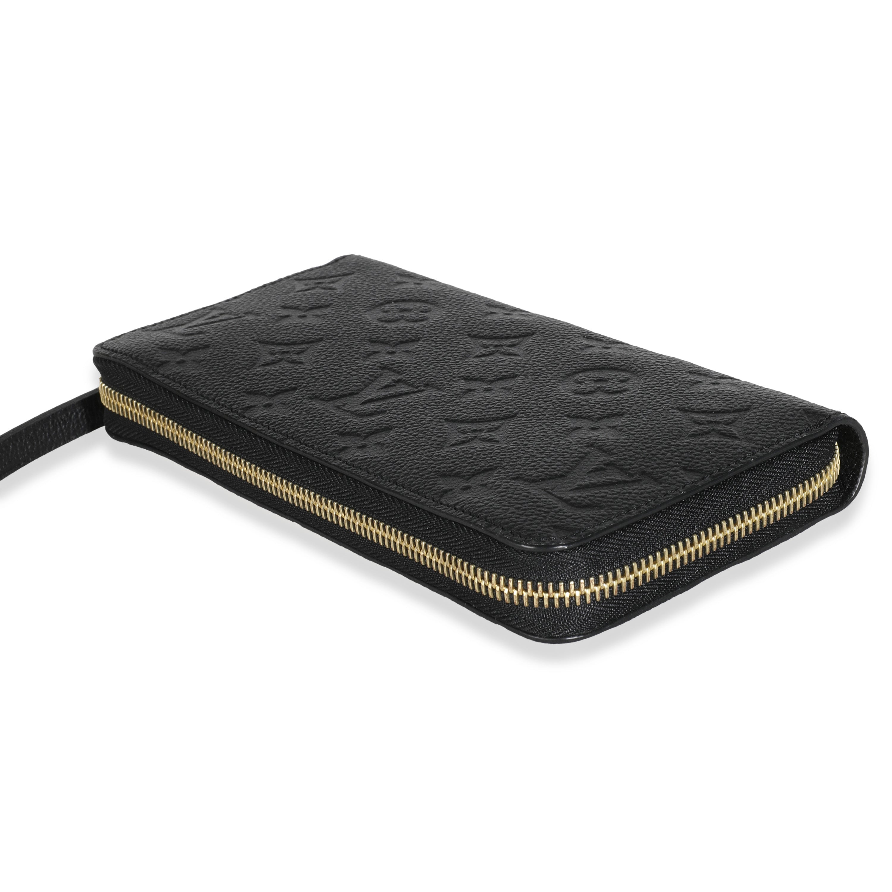 Louis Vuitton Black Empreinte Zippy Wallet