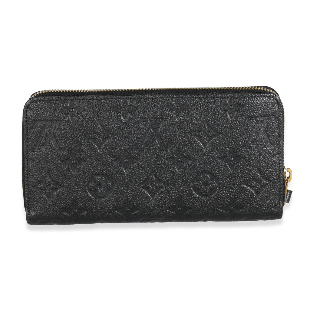 Louis Vuitton Black Empreinte Zippy Wallet
