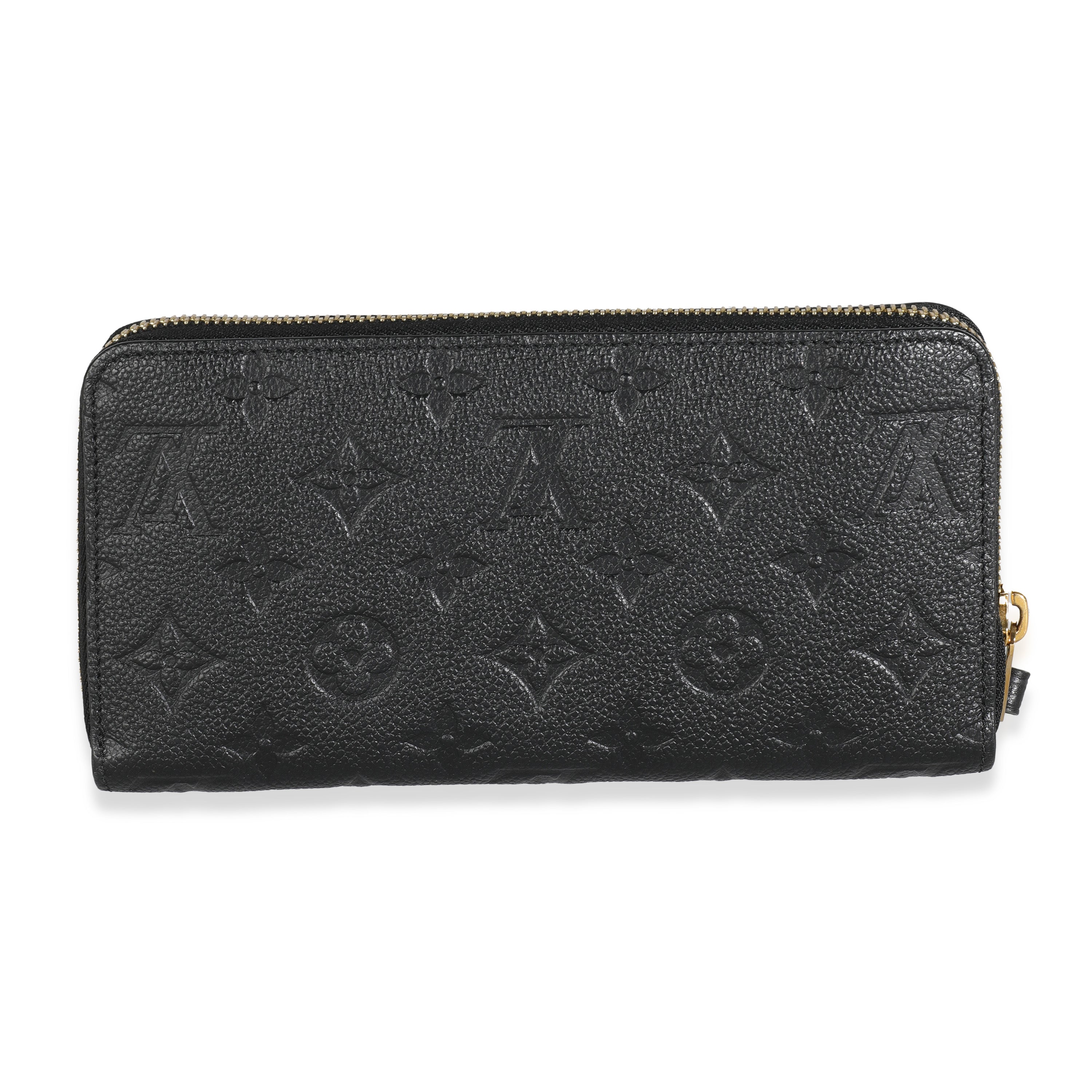 Louis Vuitton Black Empreinte Zippy Wallet
