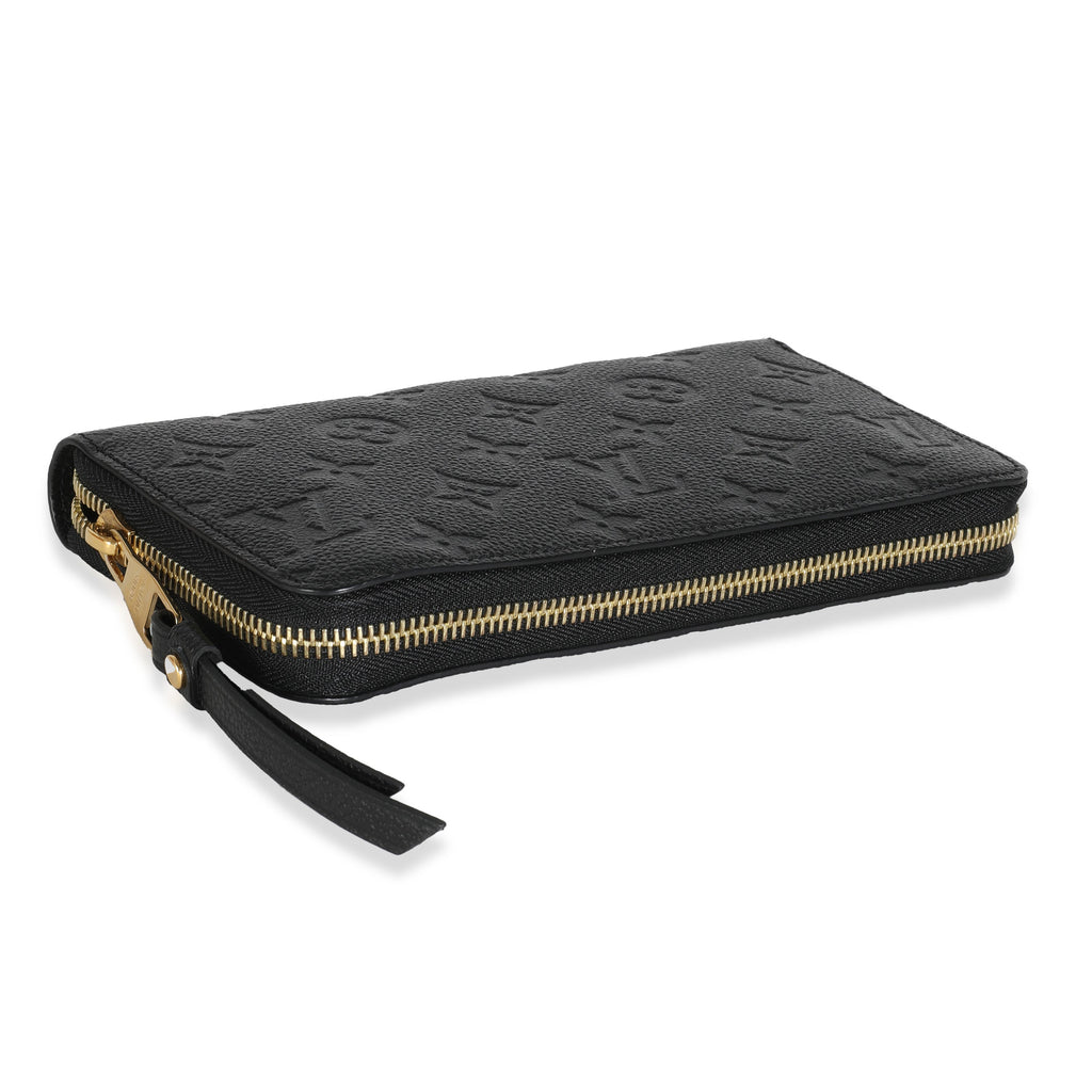 Louis Vuitton Black Empreinte Zippy Wallet