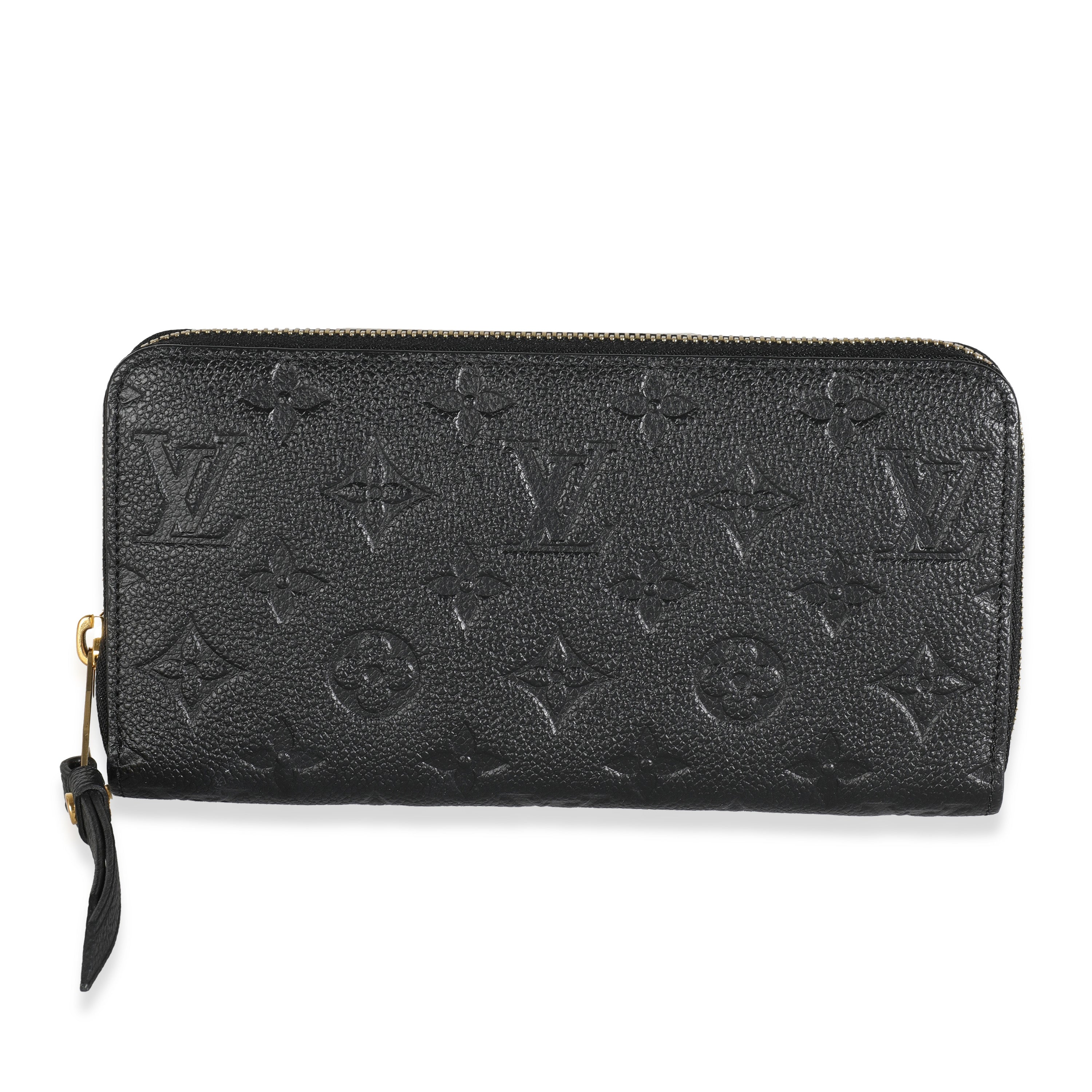 Louis Vuitton Black Empreinte Zippy Wallet