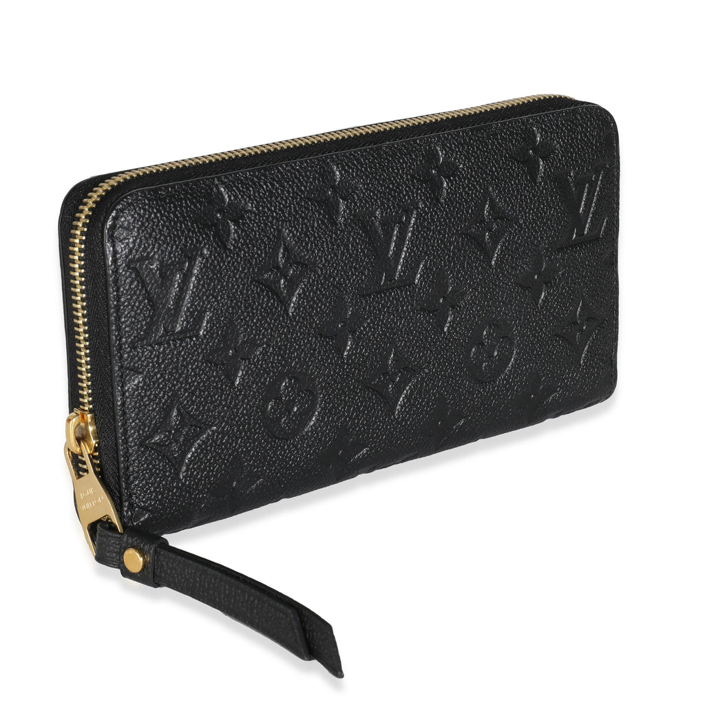 Louis Vuitton Black Empreinte Zippy Wallet