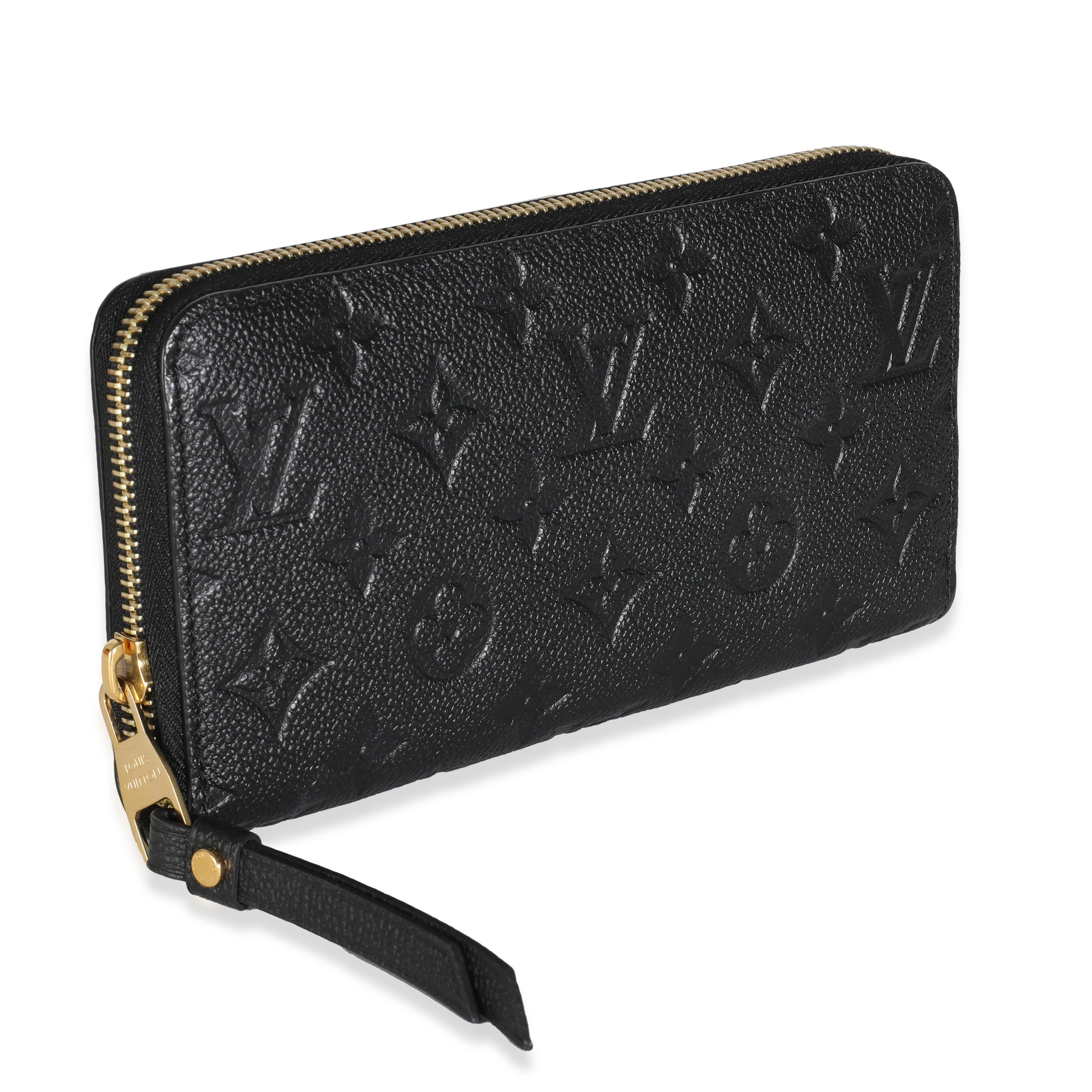 Louis Vuitton Black Empreinte Zippy Wallet