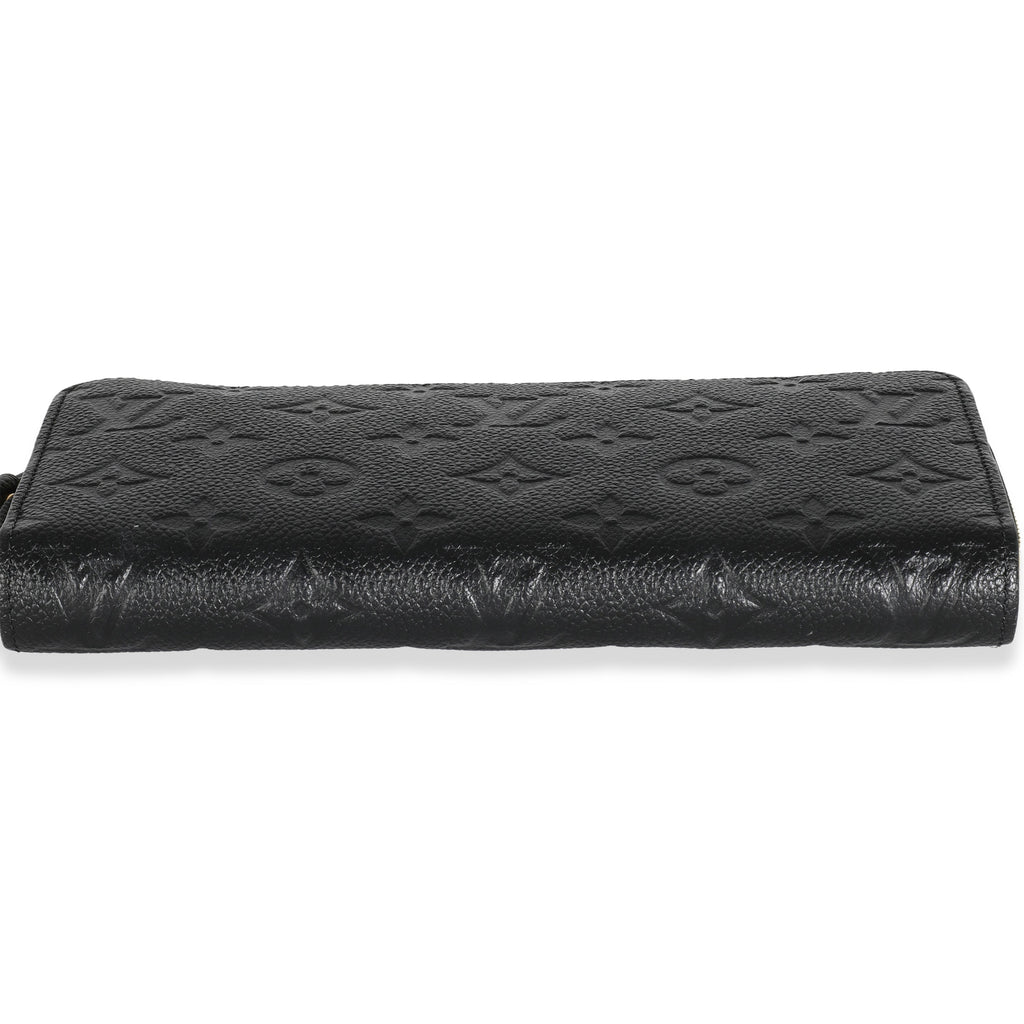 Louis Vuitton Black Empreinte Zippy Wallet