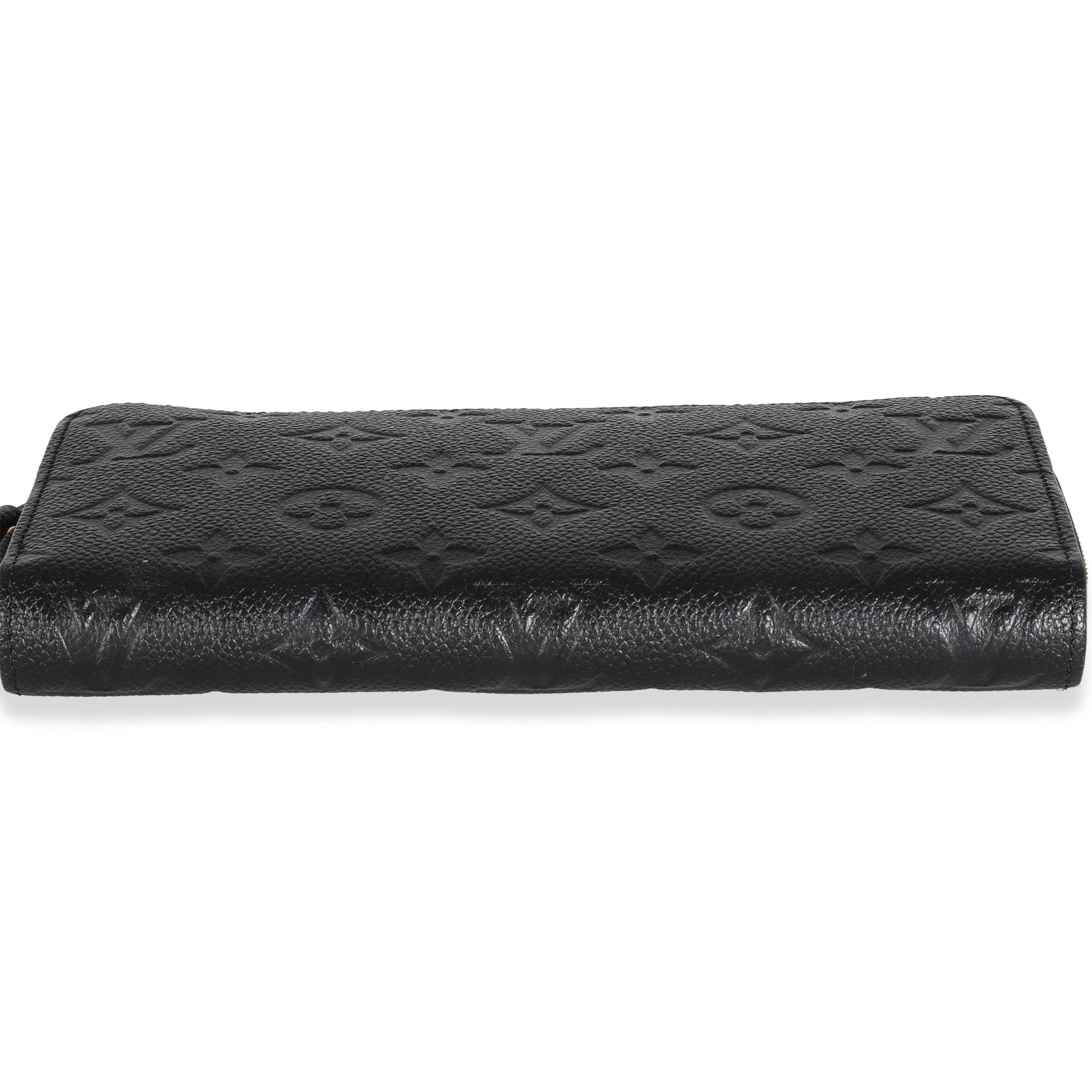 Louis Vuitton Black Empreinte Zippy Wallet