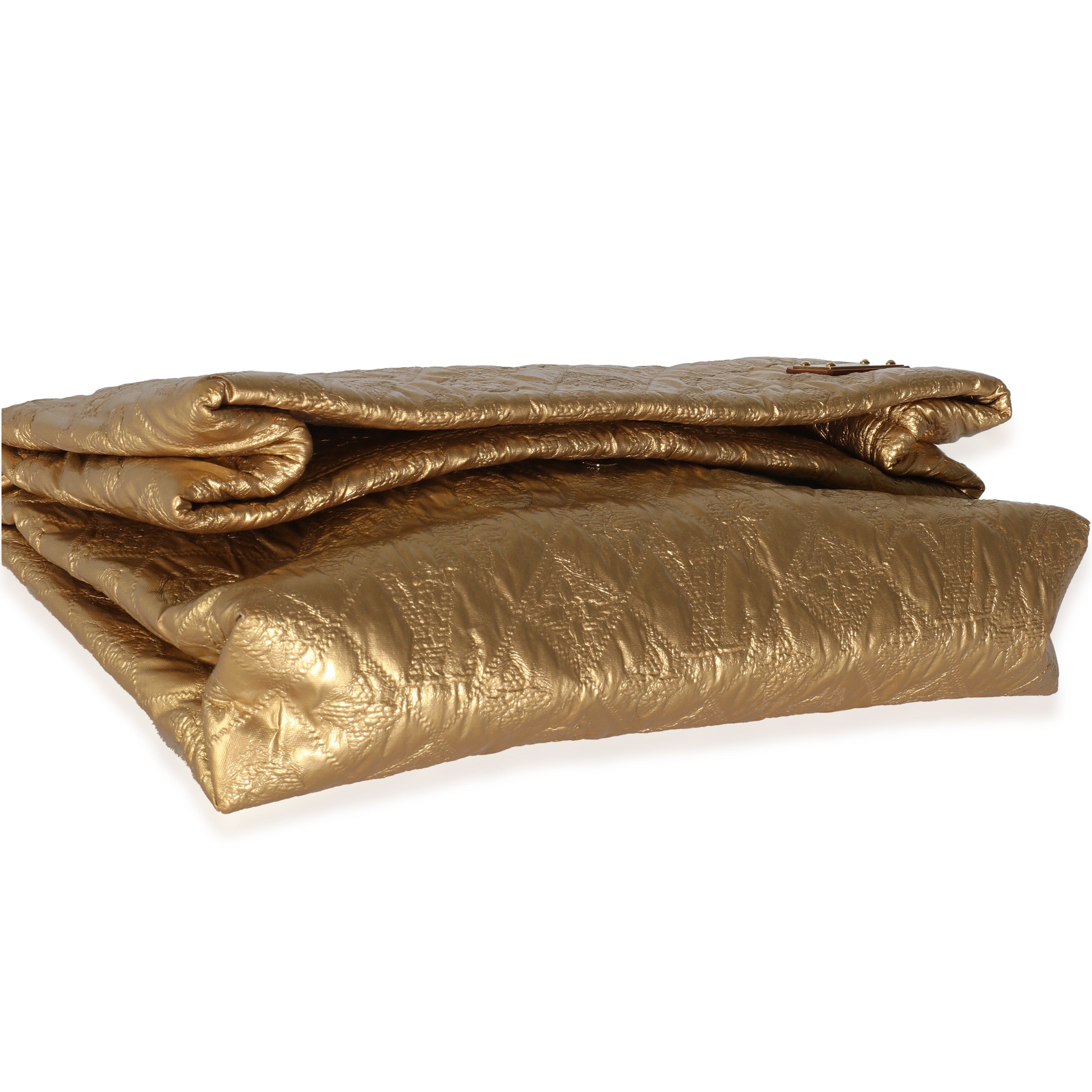 Louis Vuitton Gold Jacquard Monogram Limelight Clutch PM