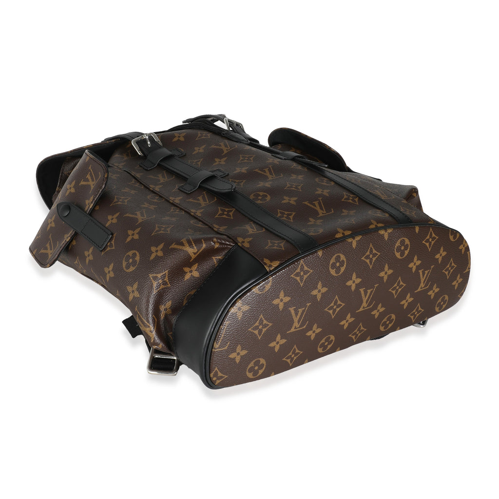 Louis Vuitton Monogram Macassar Canvas Christopher Backpack MM