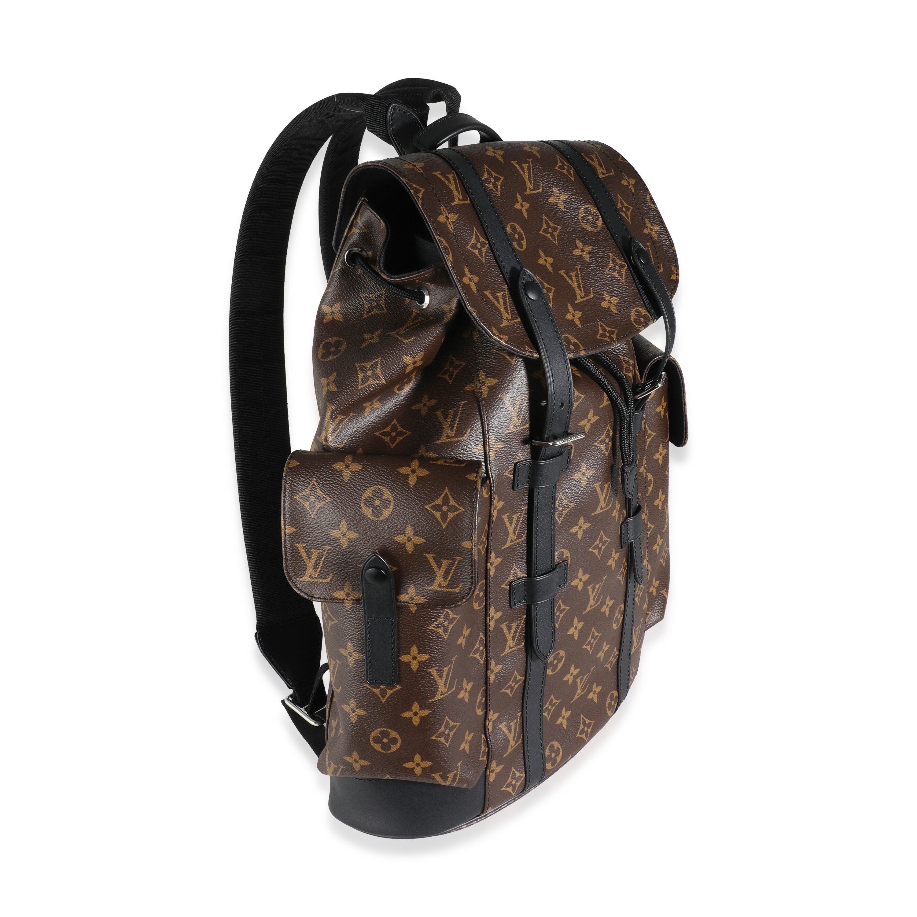 Louis Vuitton Monogram Macassar Canvas Christopher Backpack MM