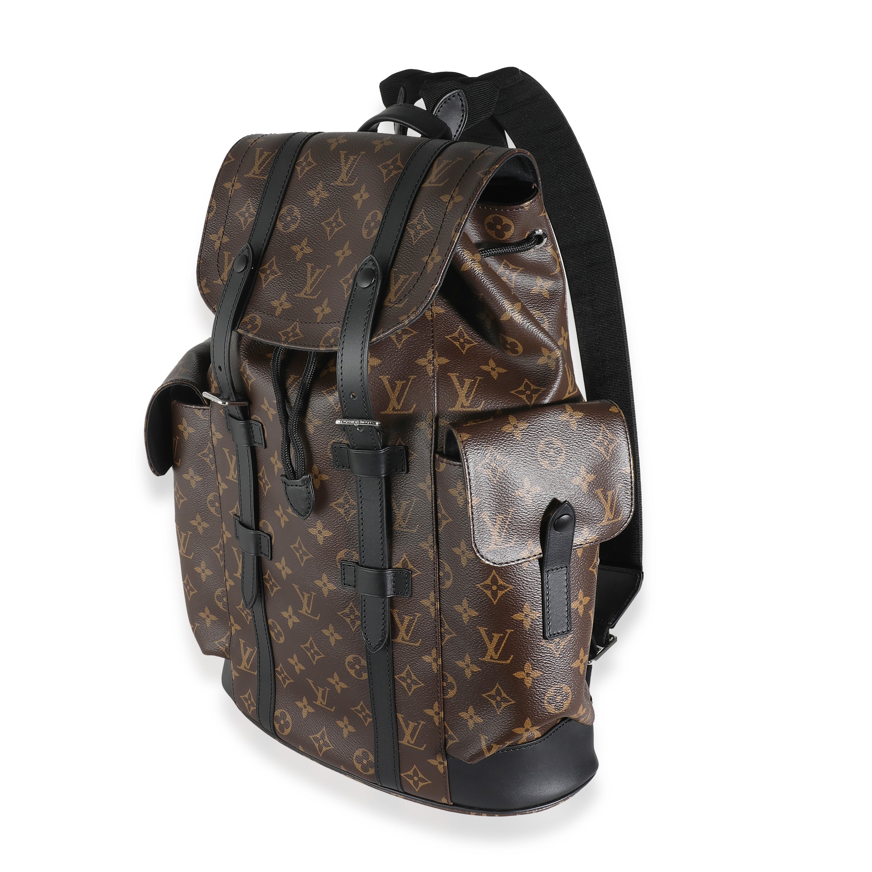 Louis Vuitton Monogram Macassar Canvas Christopher Backpack MM
