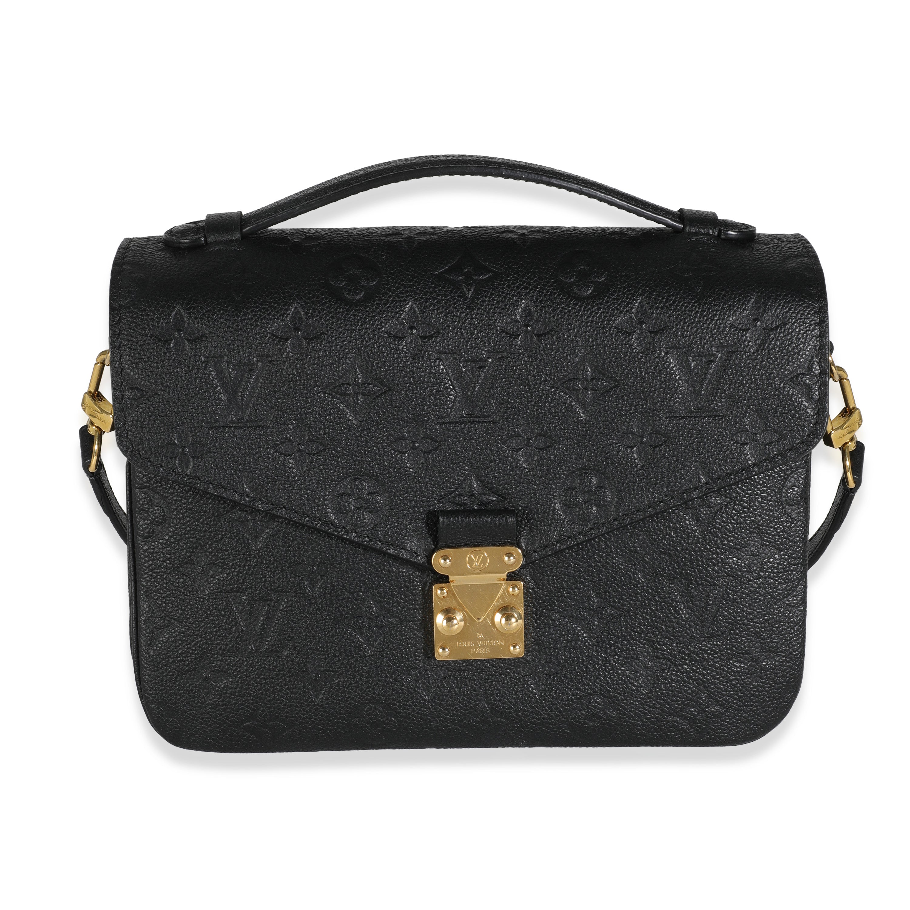 Louis Vuitton Black Monogram Empreinte Pochette Metis