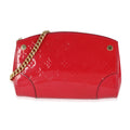 Louis Vuitton Rose Indian Monogram Vernis Santa Monica Clutch