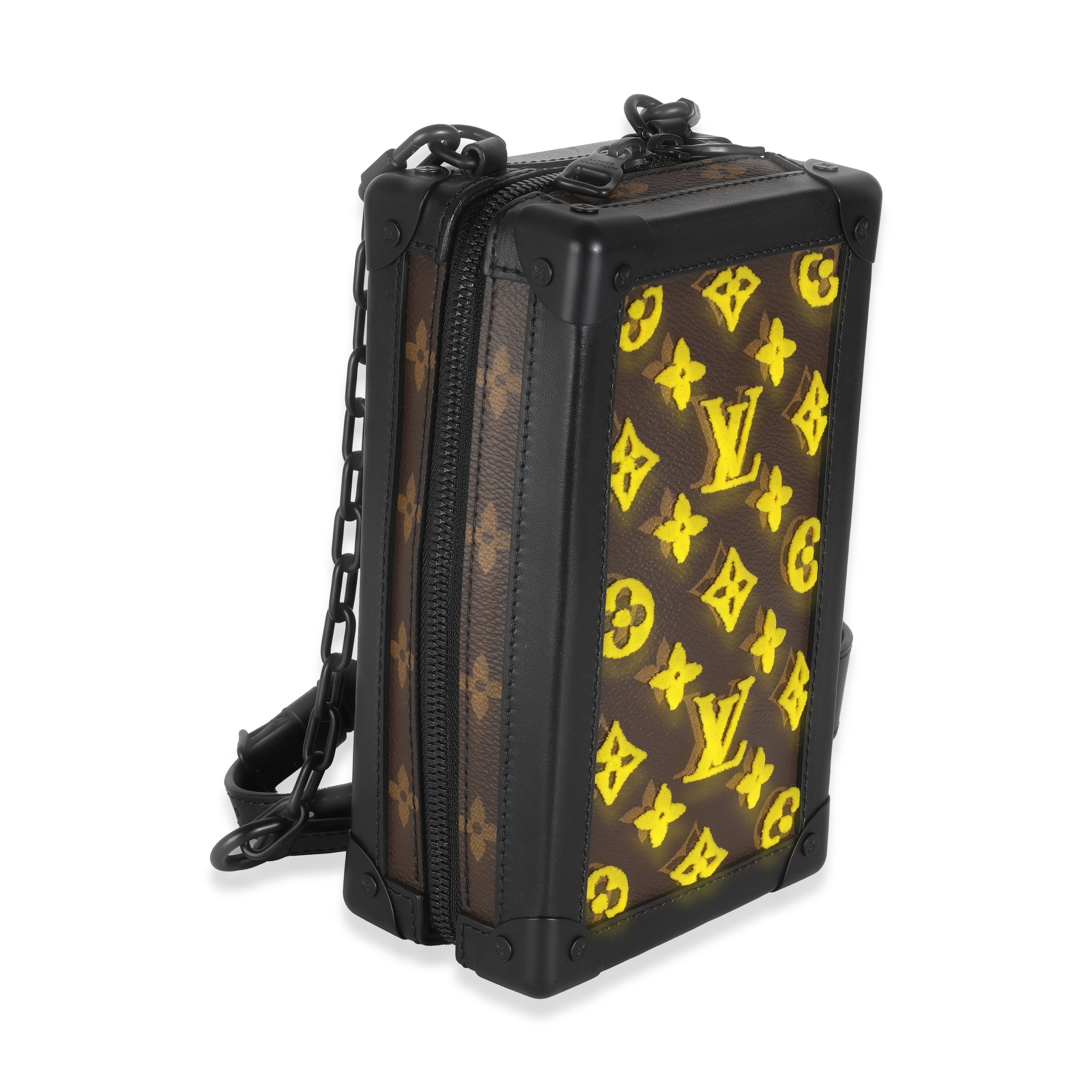 Louis Vuitton Jaune Monogram Tuffetage Canvas Vertical Soft Trunk