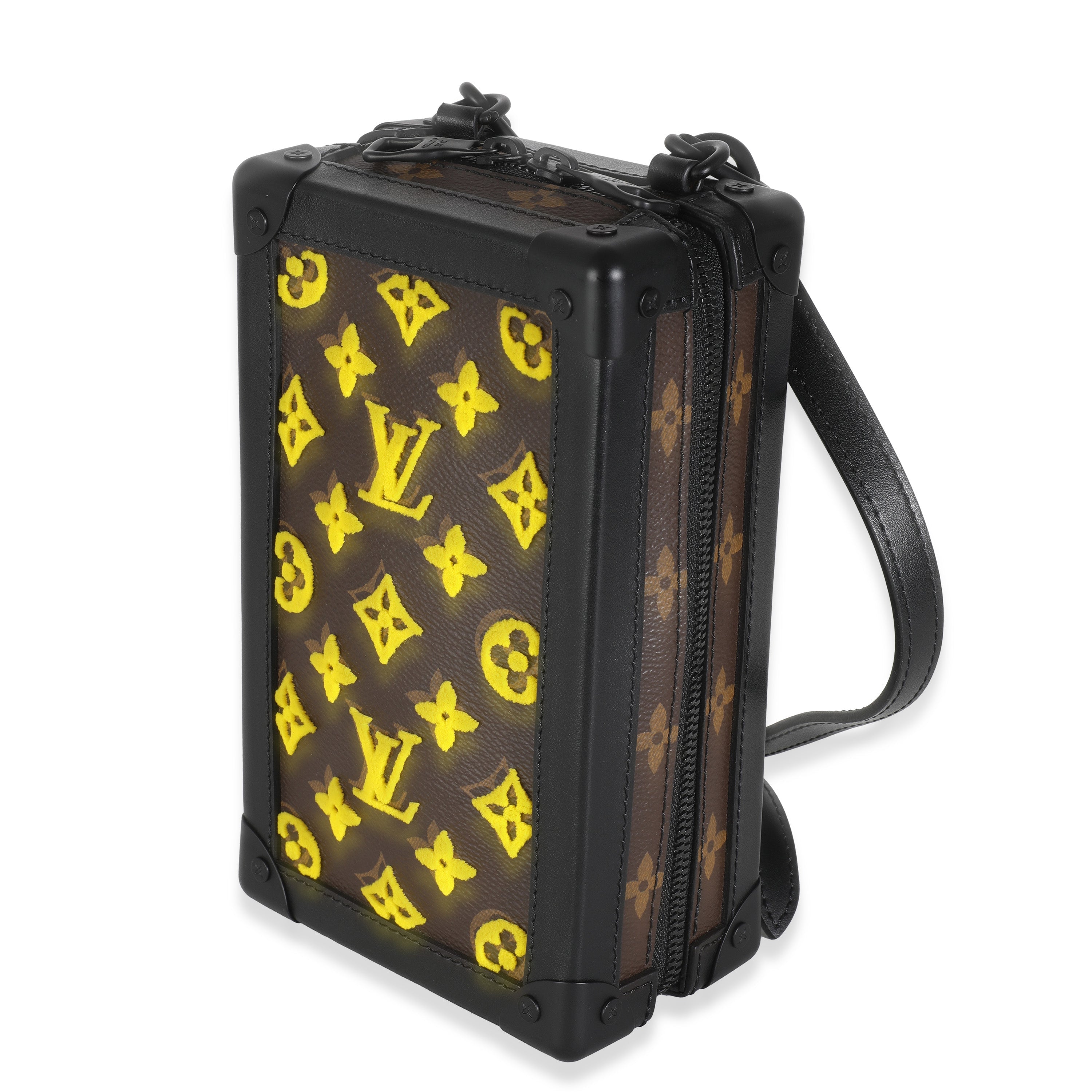 Louis Vuitton Jaune Monogram Tuffetage Canvas Vertical Soft Trunk