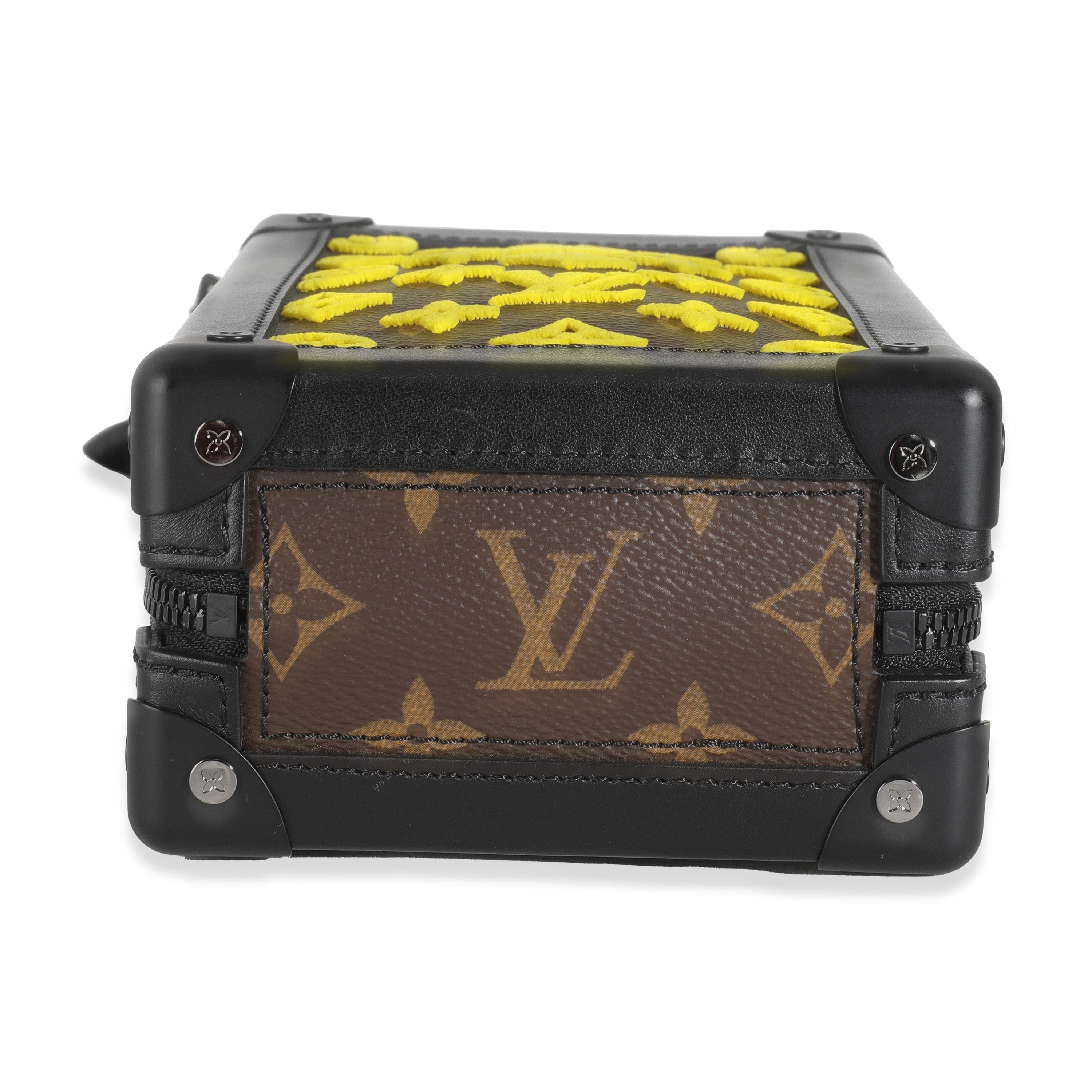Louis Vuitton Jaune Monogram Tuffetage Canvas Vertical Soft Trunk