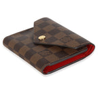 Louis Vuitton Fuchsia Damier Ebene Canvas Victorine Wallet
