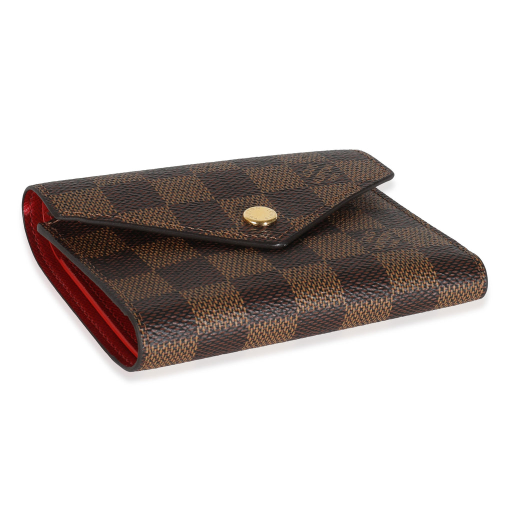 Louis Vuitton Fuchsia Damier Ebene Canvas Victorine Wallet