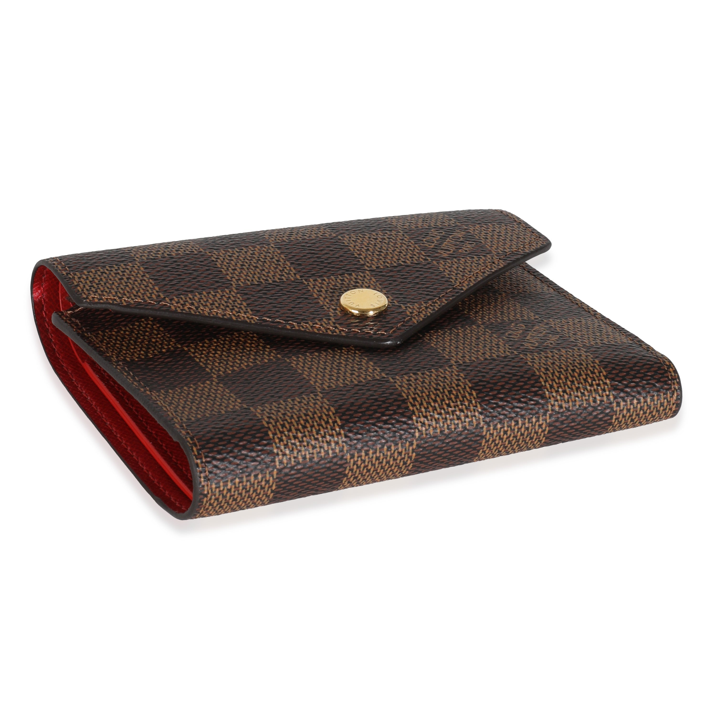 Louis Vuitton Fuchsia Damier Ebene Canvas Victorine Wallet