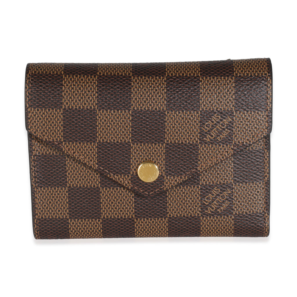 Louis Vuitton Fuchsia Damier Ebene Canvas Victorine Wallet