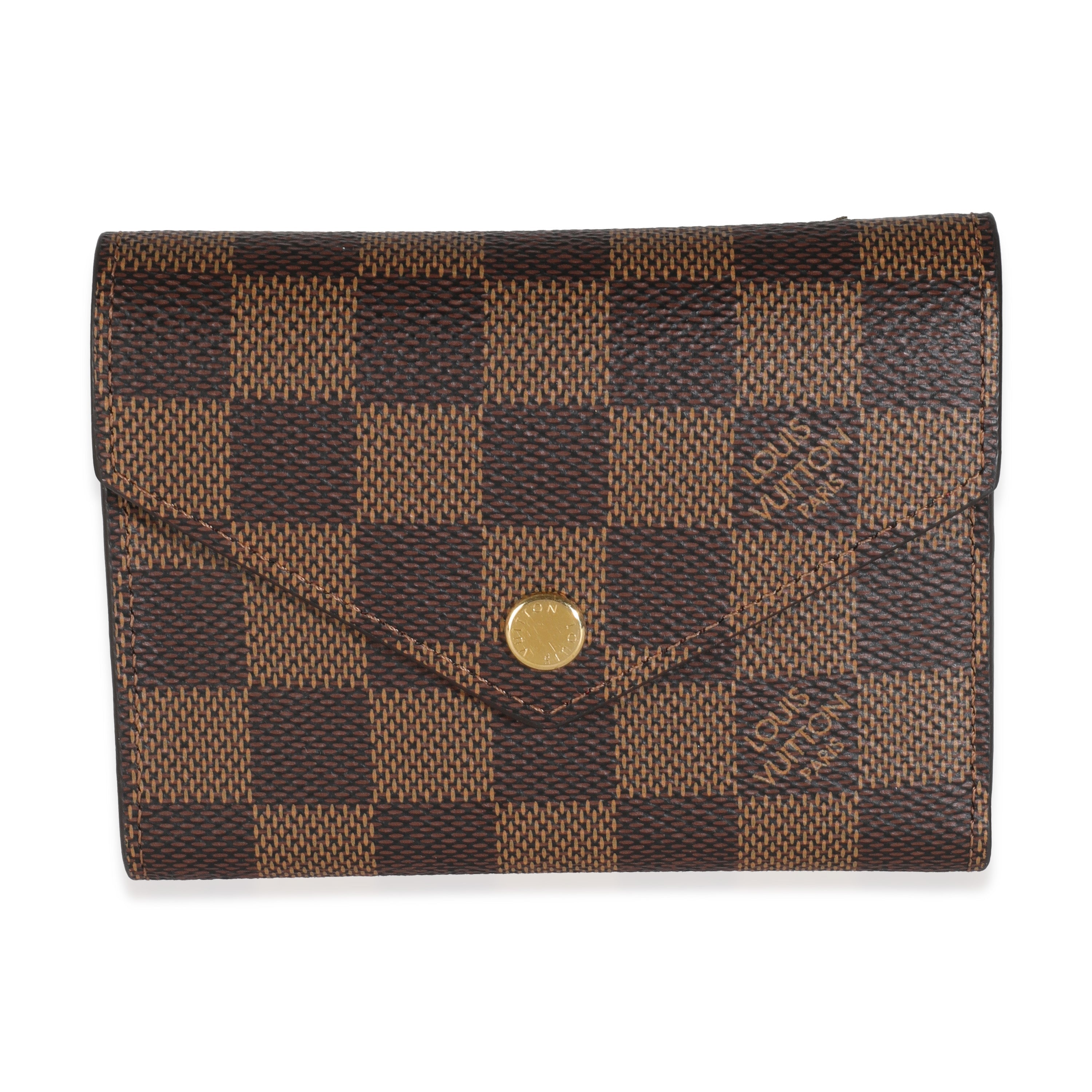 Louis Vuitton Fuchsia Damier Ebene Canvas Victorine Wallet