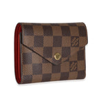 Louis Vuitton Fuchsia Damier Ebene Canvas Victorine Wallet