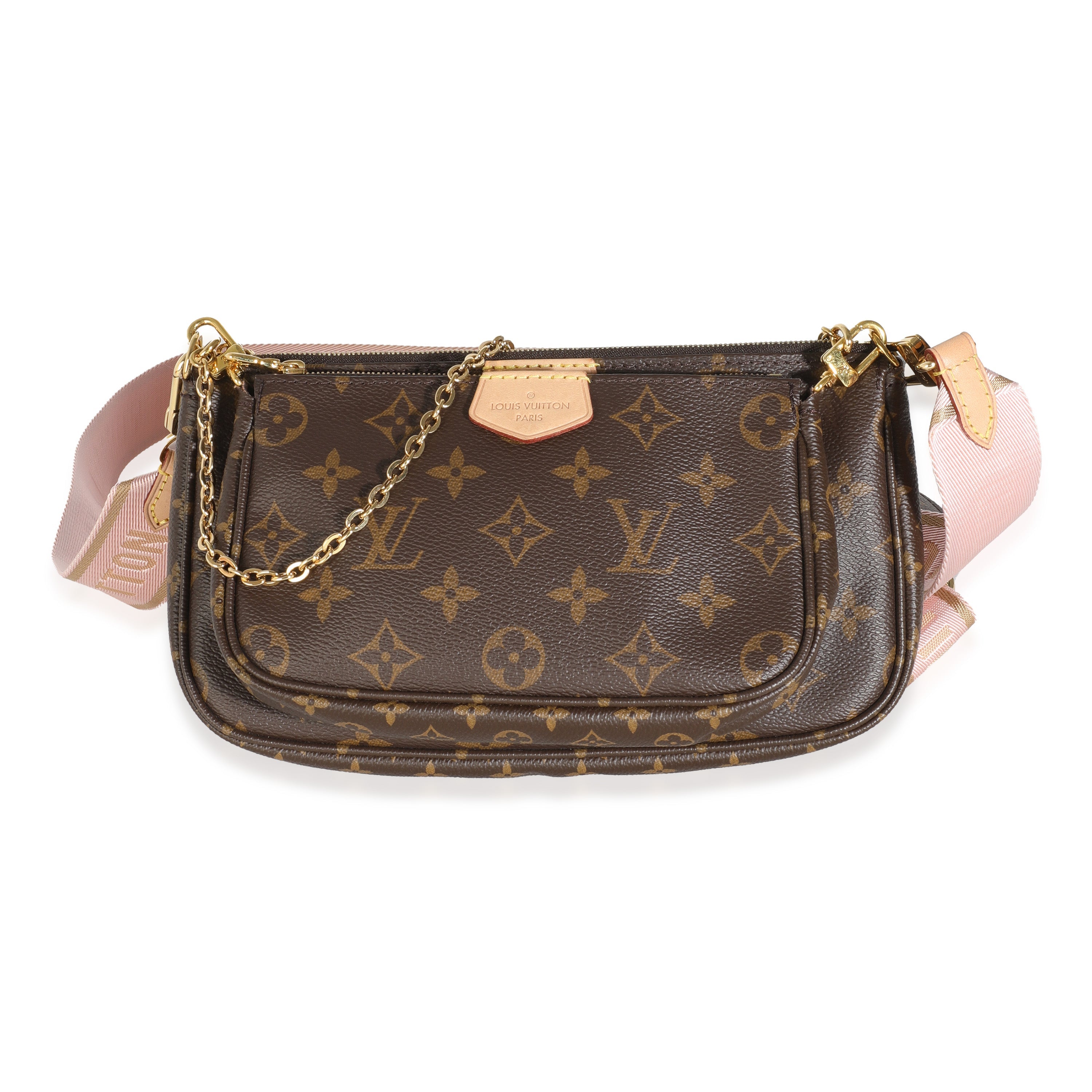 Louis Vuitton Rose Clair Monogram Canvas Multi Pochette Accessories