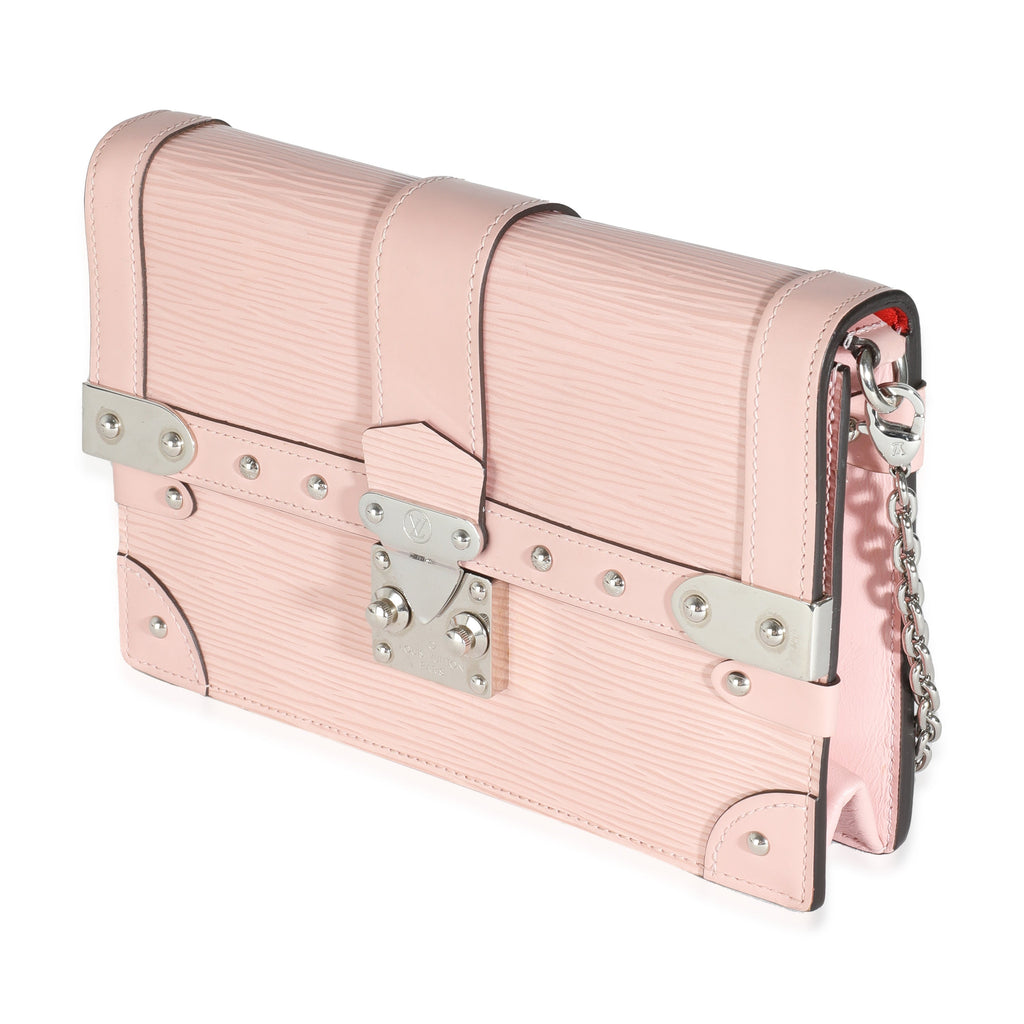 Louis Vuitton Rose Ballerine Epi Trunk Chain Wallet