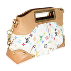 Louis Vuitton White Multicolor Canvas Judy MM