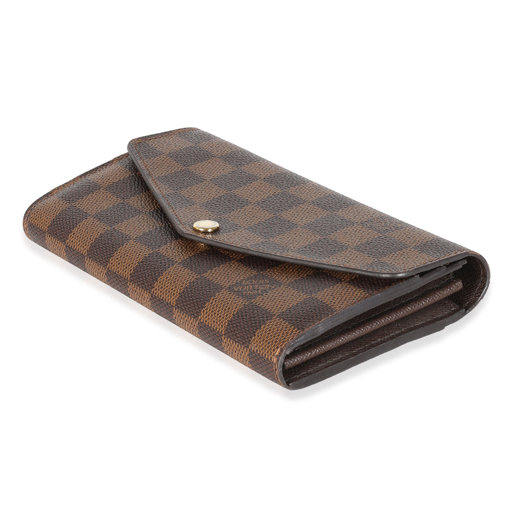 Louis Vuitton Damier Ebene Canvas Sarah Wallet