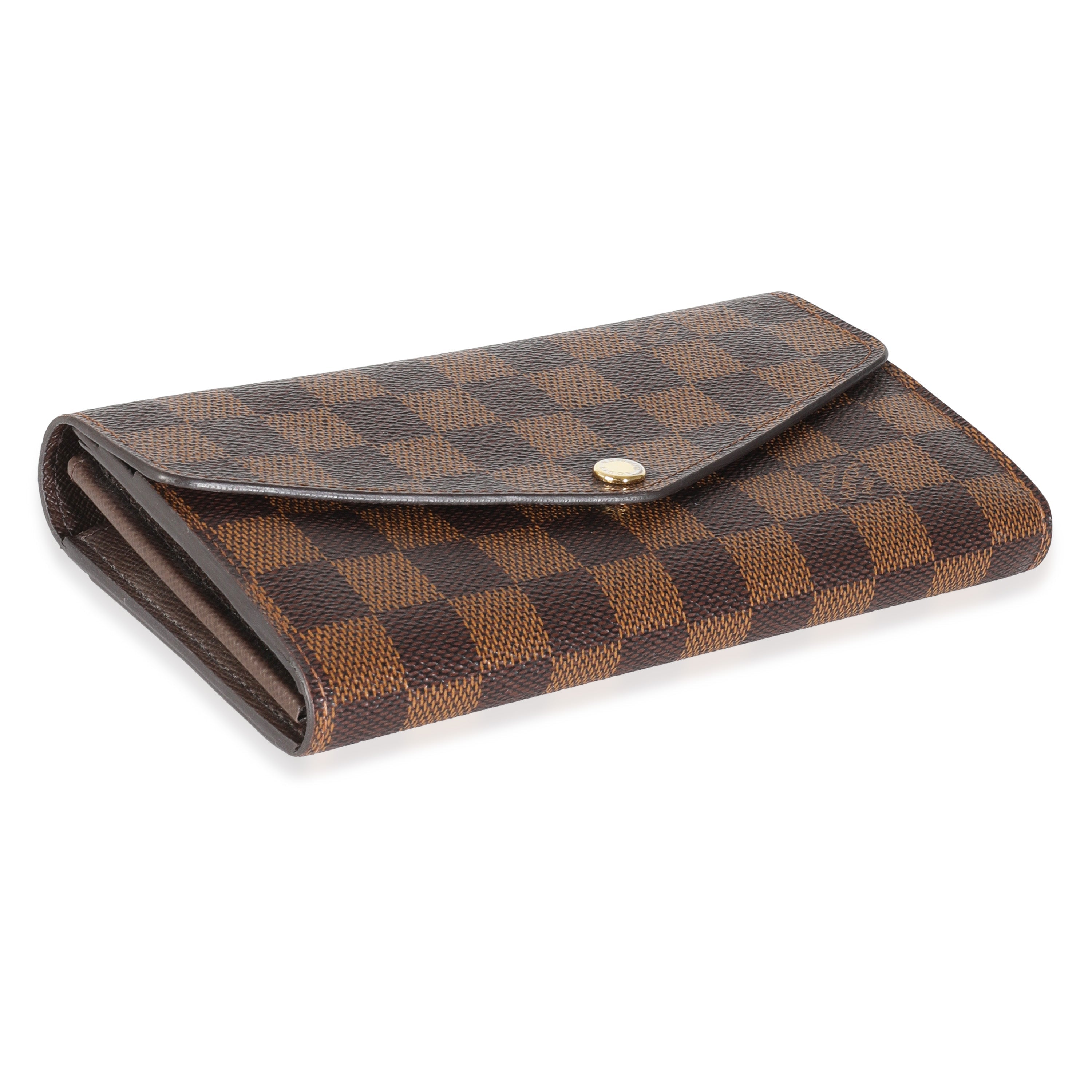 Louis Vuitton Damier Ebene Canvas Sarah Wallet