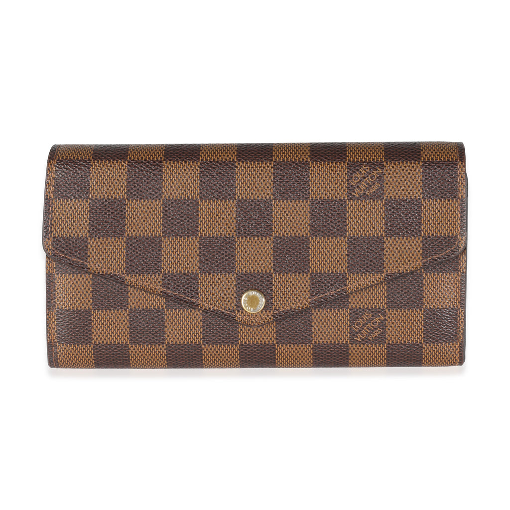 Louis Vuitton Damier Ebene Canvas Sarah Wallet