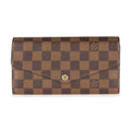 Louis Vuitton Damier Ebene Canvas Sarah Wallet