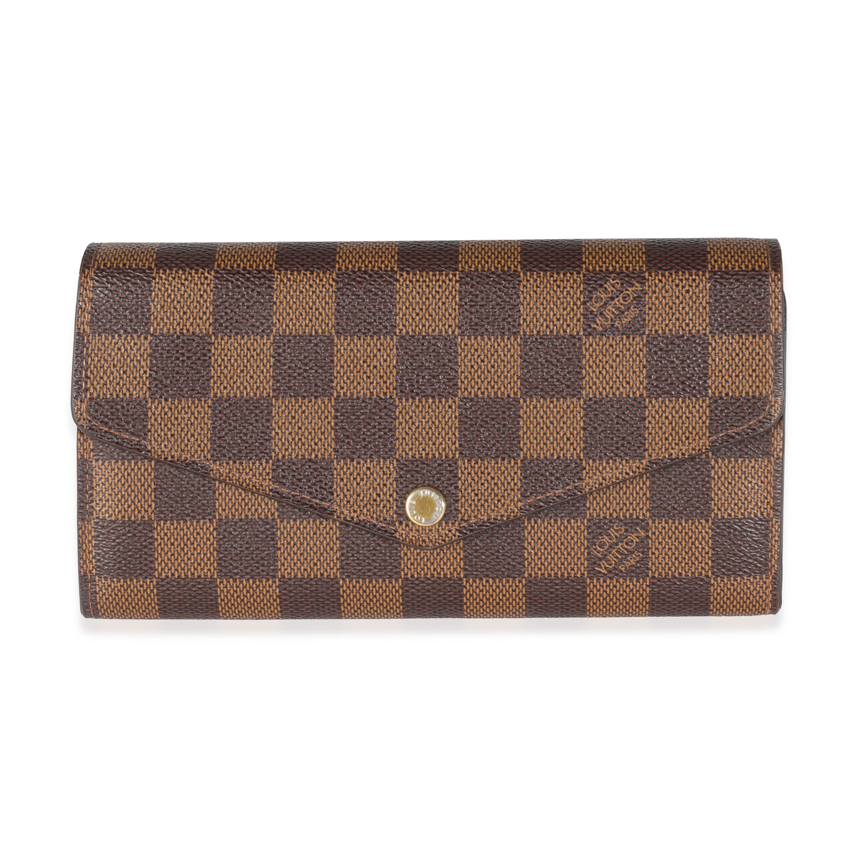 Louis Vuitton Damier Ebene Canvas Sarah Wallet