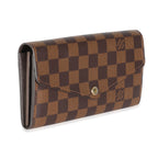 Louis Vuitton Damier Ebene Canvas Sarah Wallet