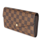Louis Vuitton Damier Ebene Canvas Sarah Wallet