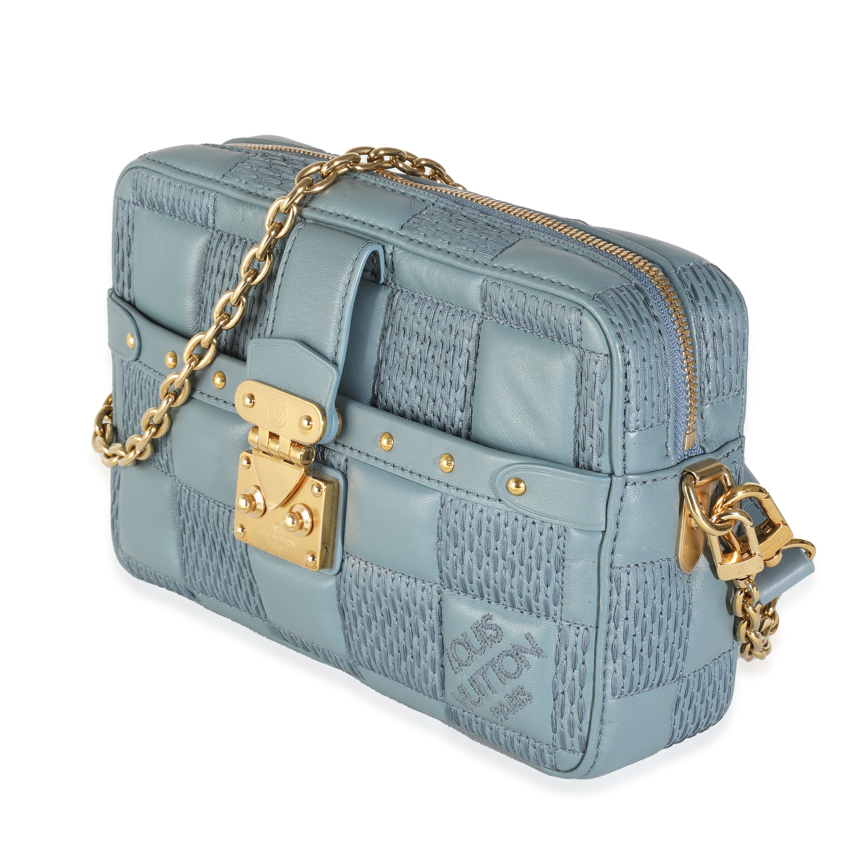 Louis Vuitton Glacier Quilted Damier Lambskin Troca PM