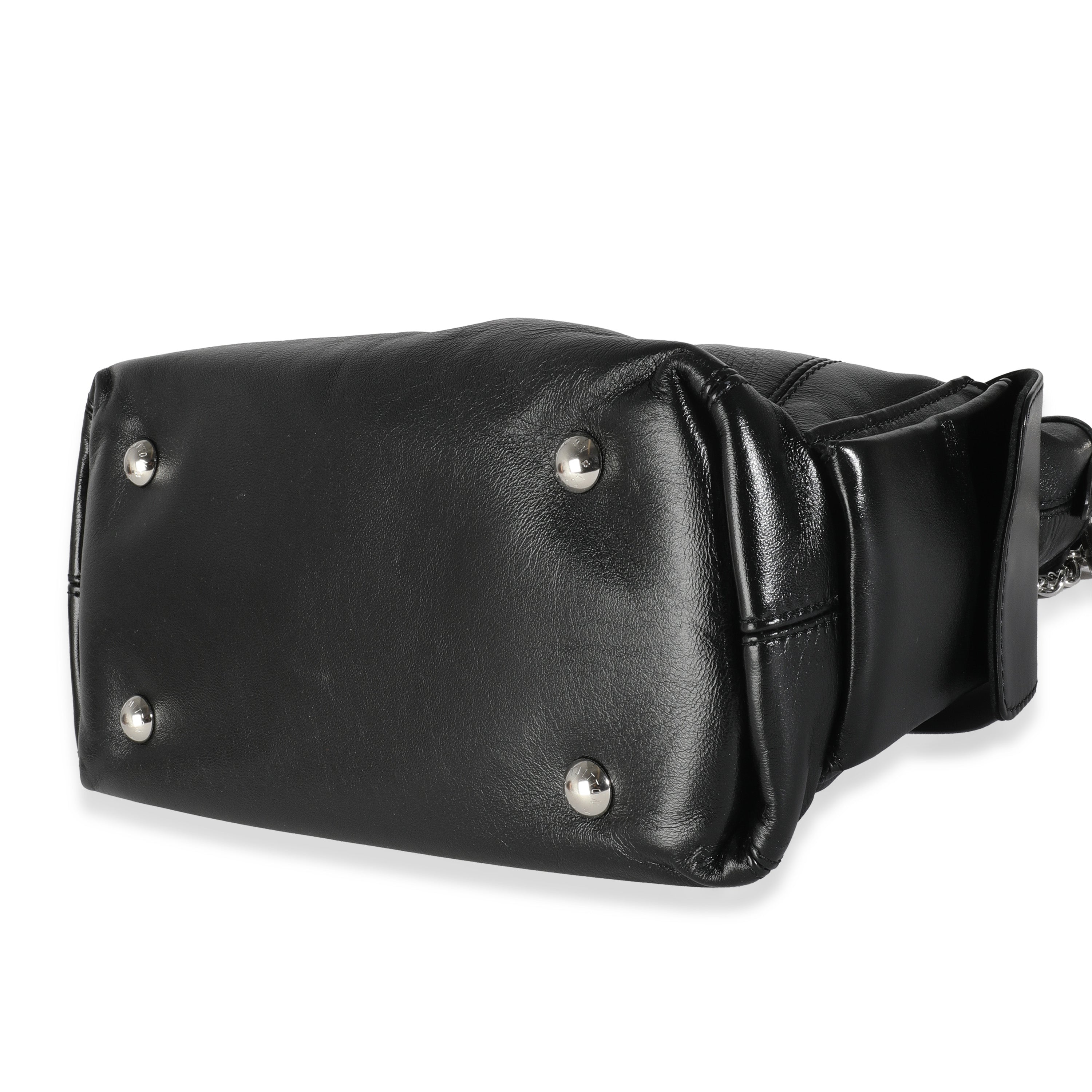 Louis Vuitton Black Lambskin CarryAll Cargo Vibe PM