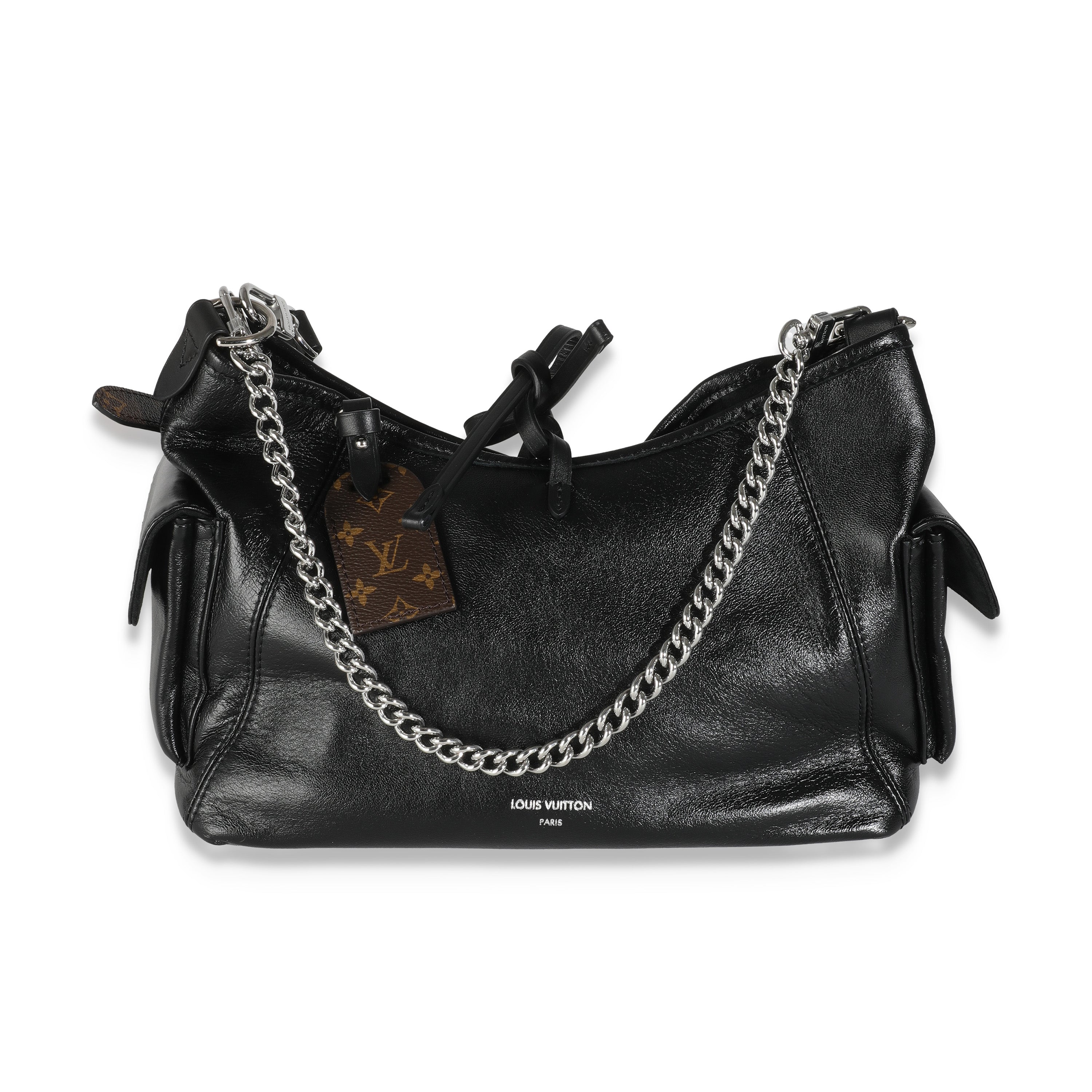 Louis Vuitton Black Lambskin CarryAll Cargo Vibe PM