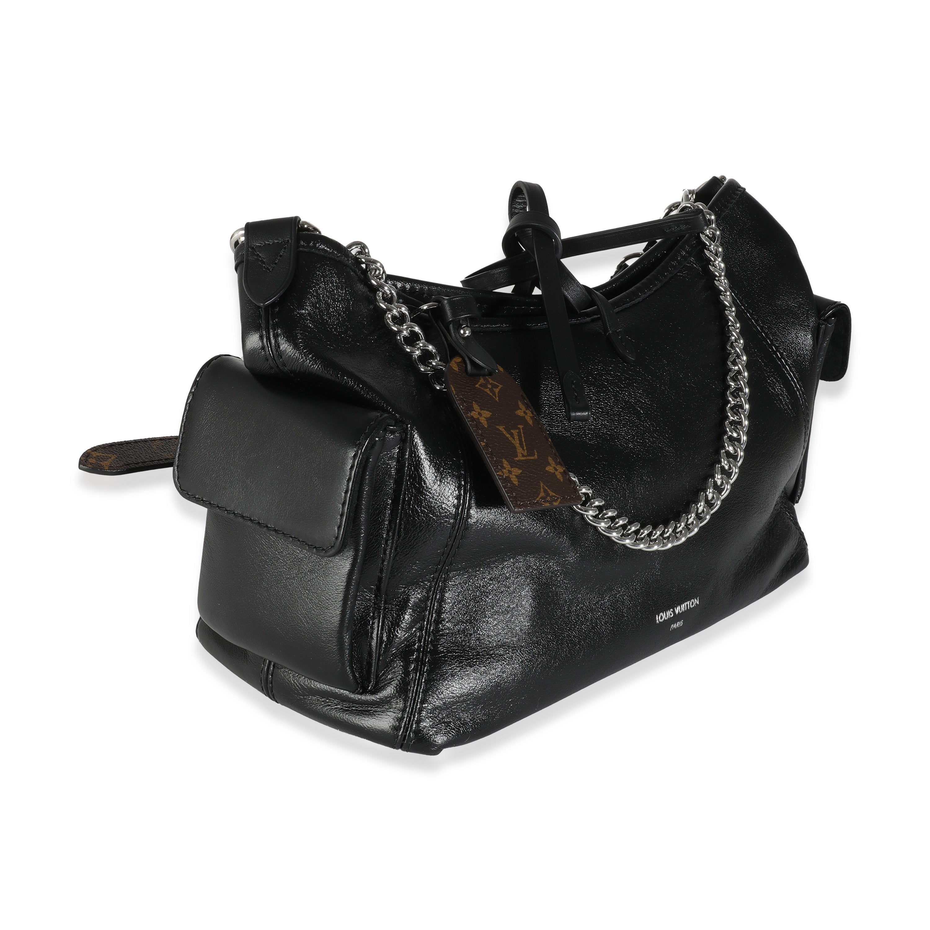Louis Vuitton Black Lambskin CarryAll Cargo Vibe PM