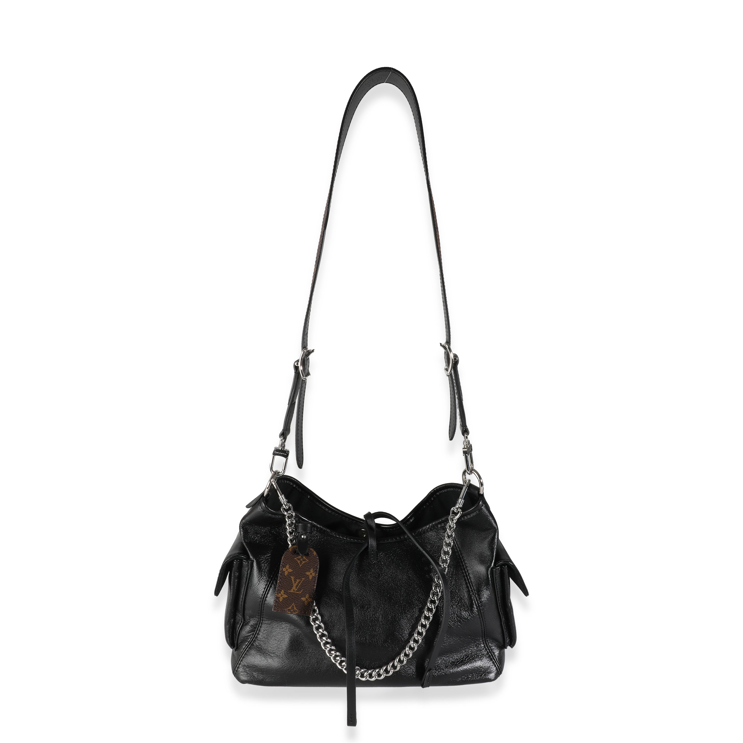 Louis Vuitton Black Lambskin CarryAll Cargo Vibe PM
