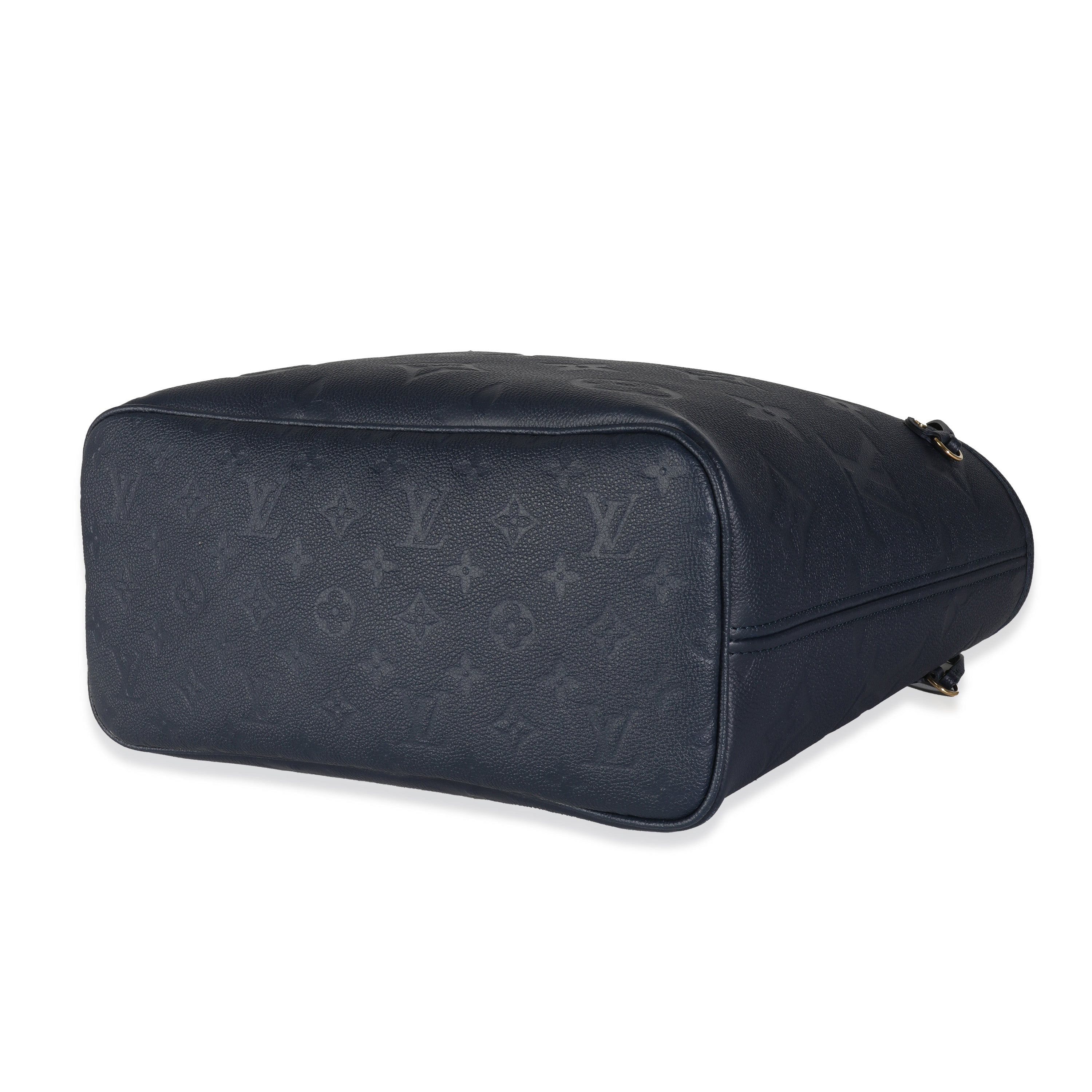 Louis Vuitton Navy Monogram Giant Empreinte Neverfull MM
