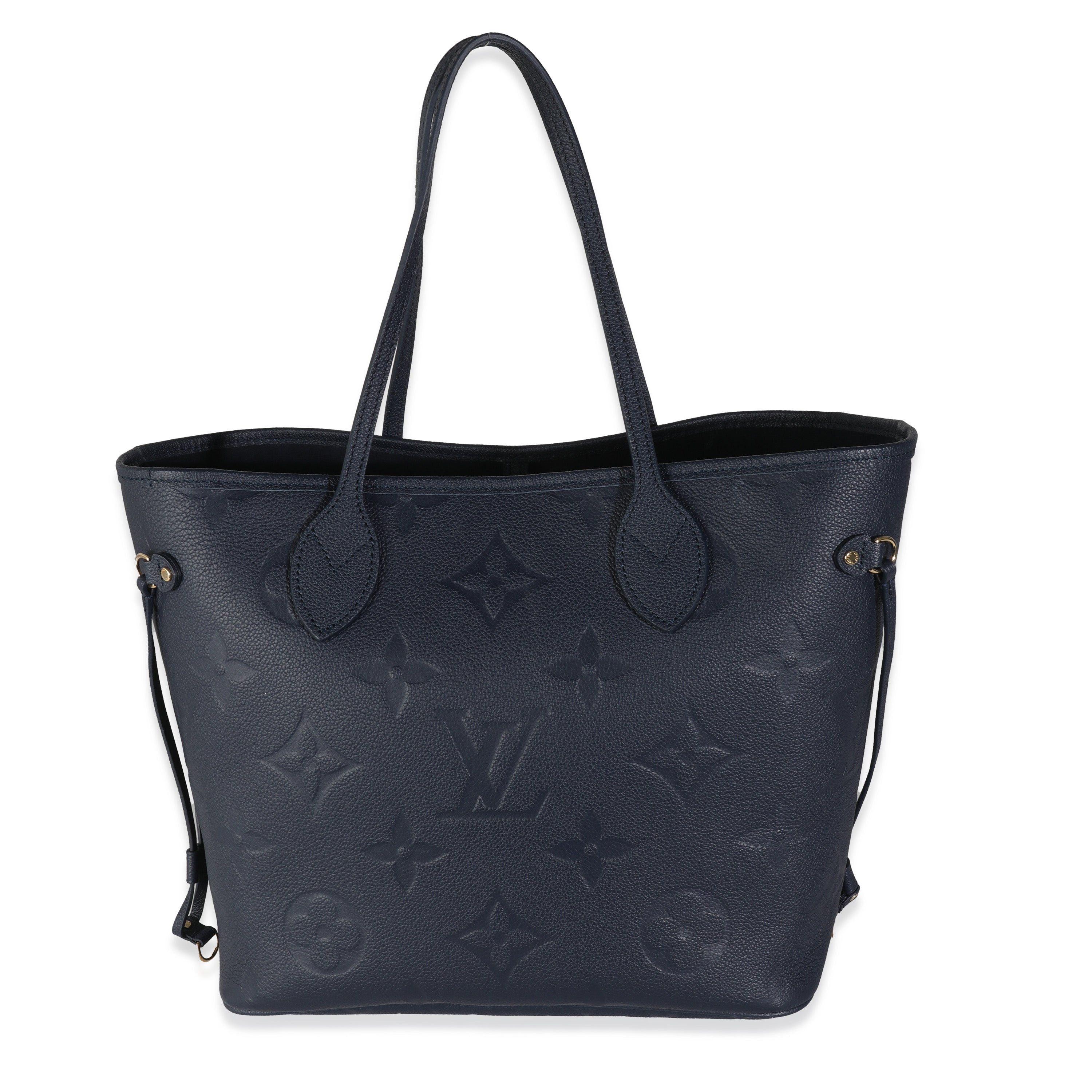 Louis Vuitton Navy Monogram Giant Empreinte Neverfull MM
