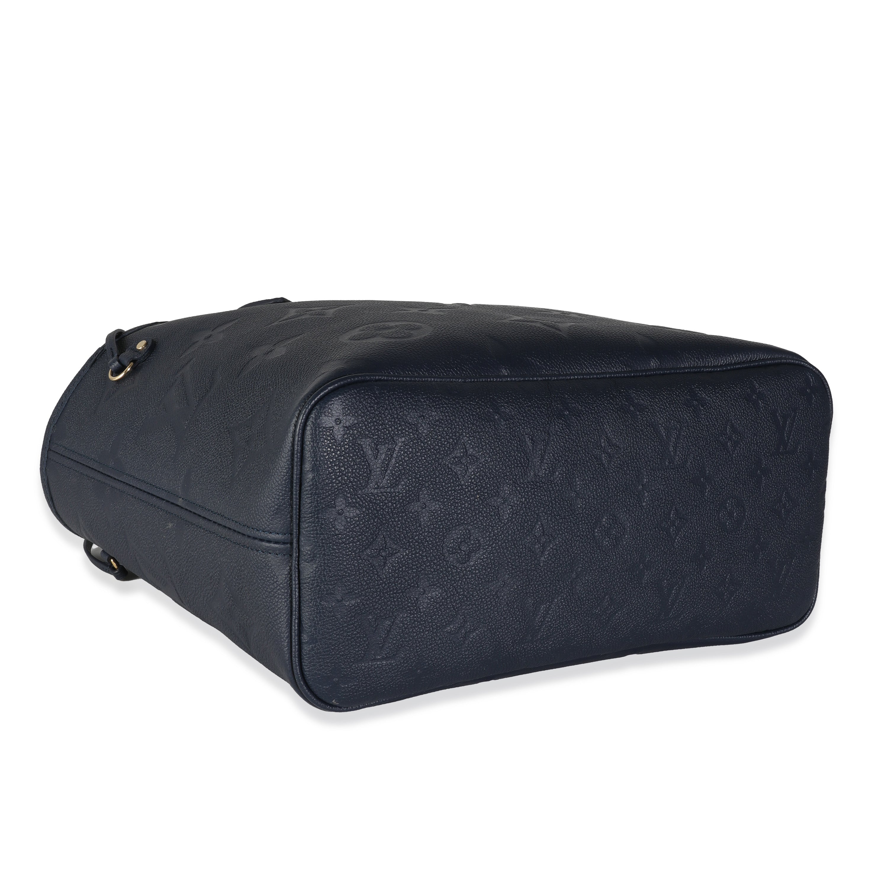 Louis Vuitton Navy Monogram Giant Empreinte Neverfull MM